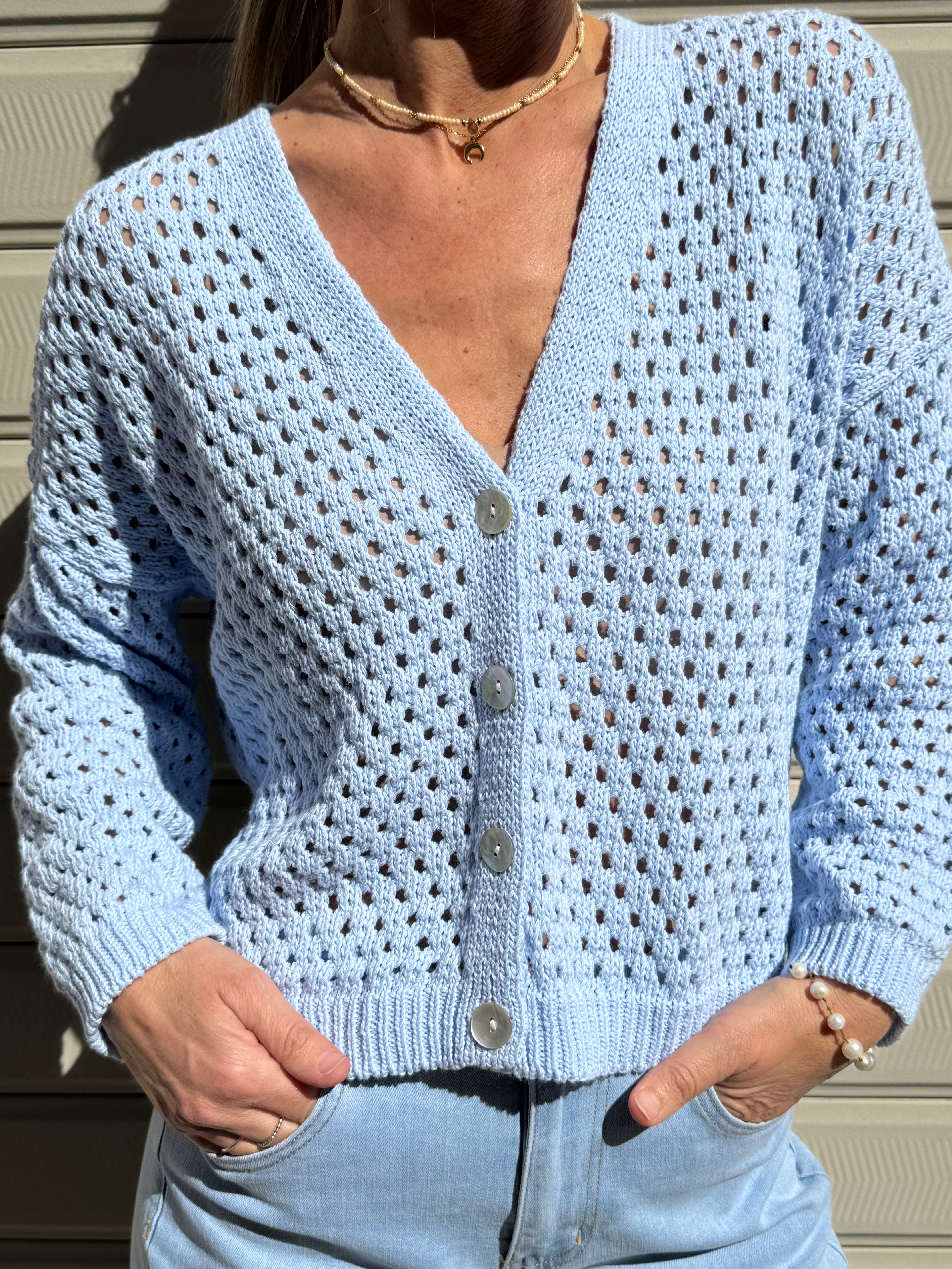 Cardigan traforato adora