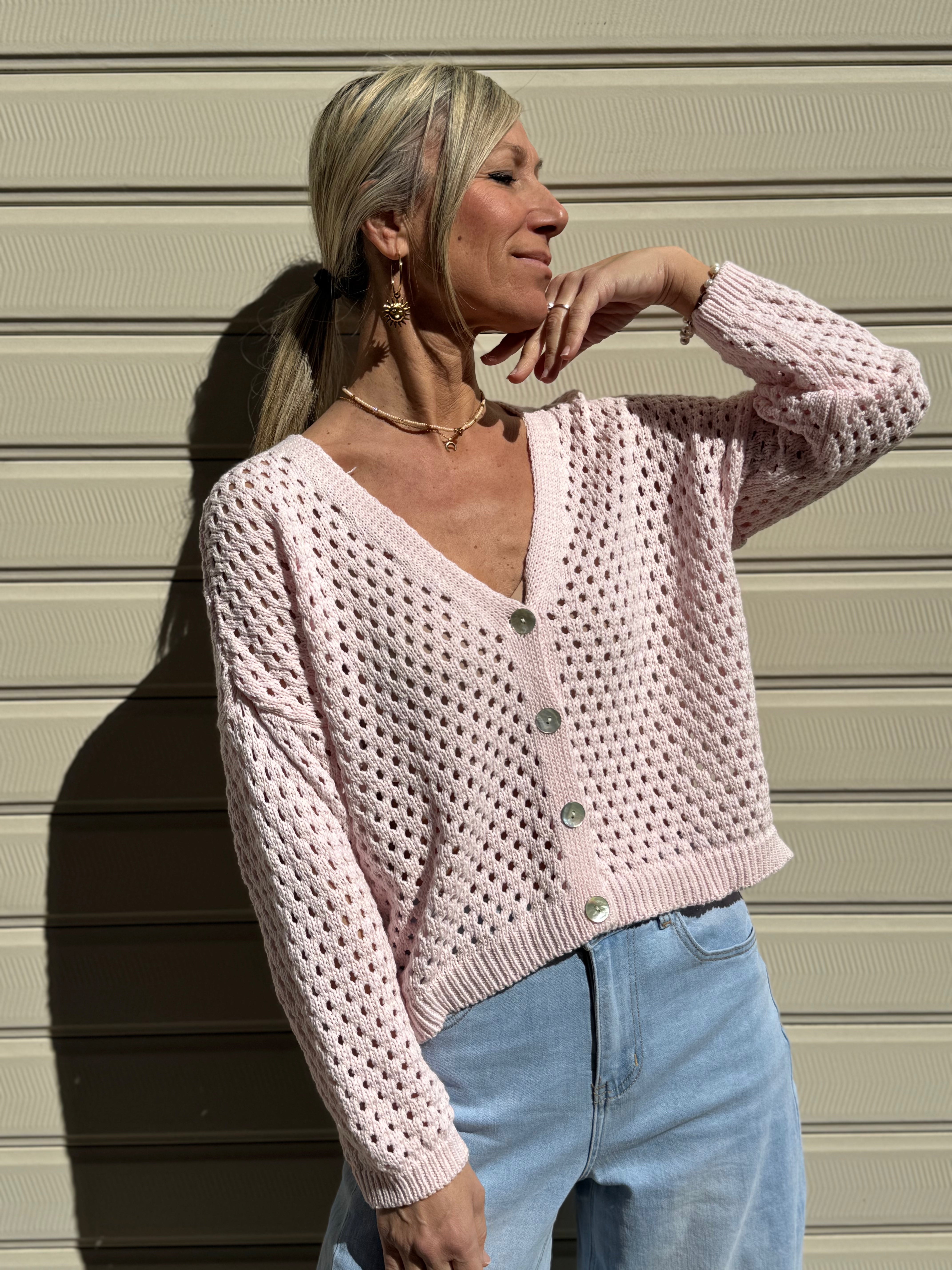 Cardigan traforato adora