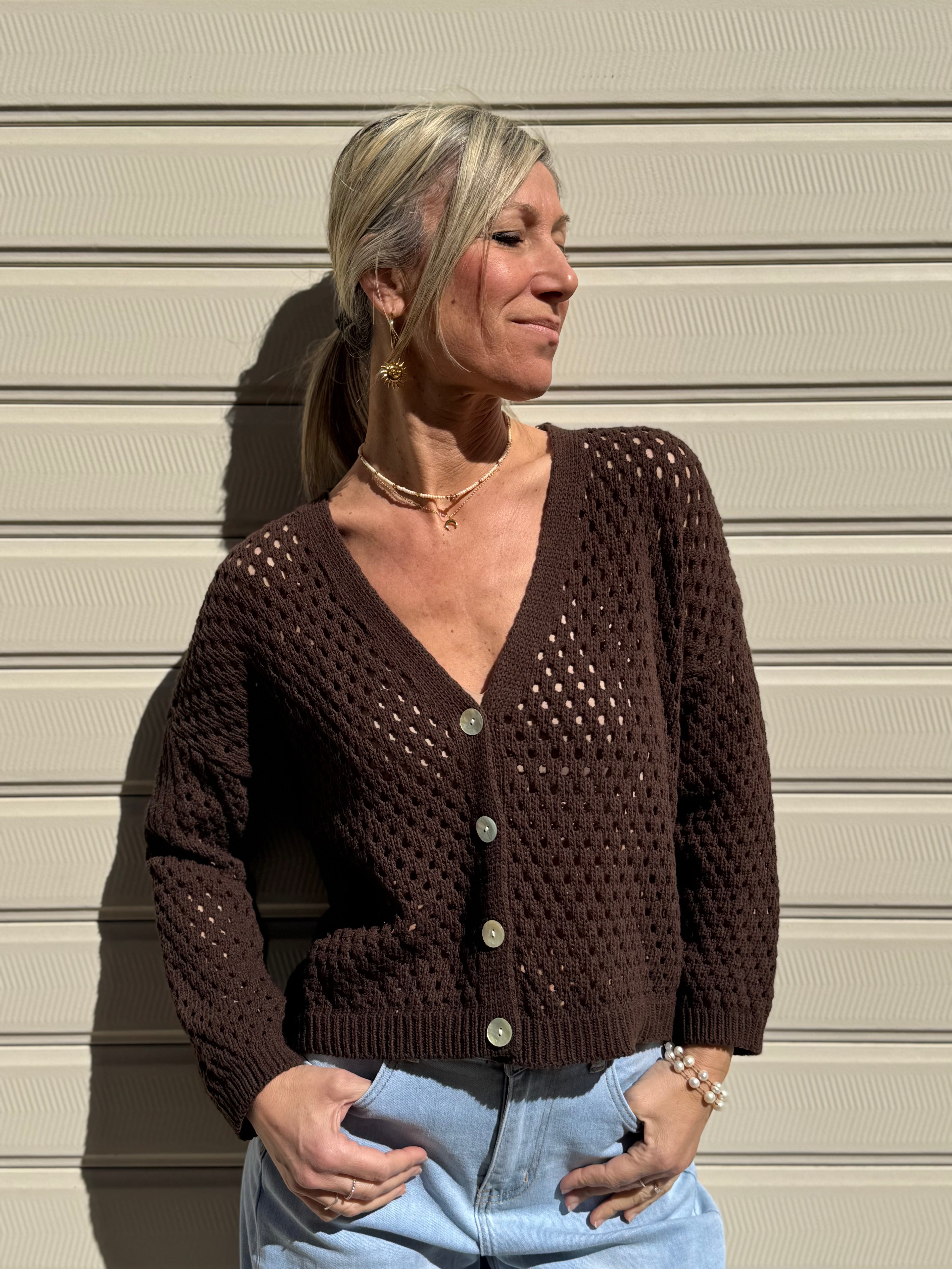 Cardigan traforato adora