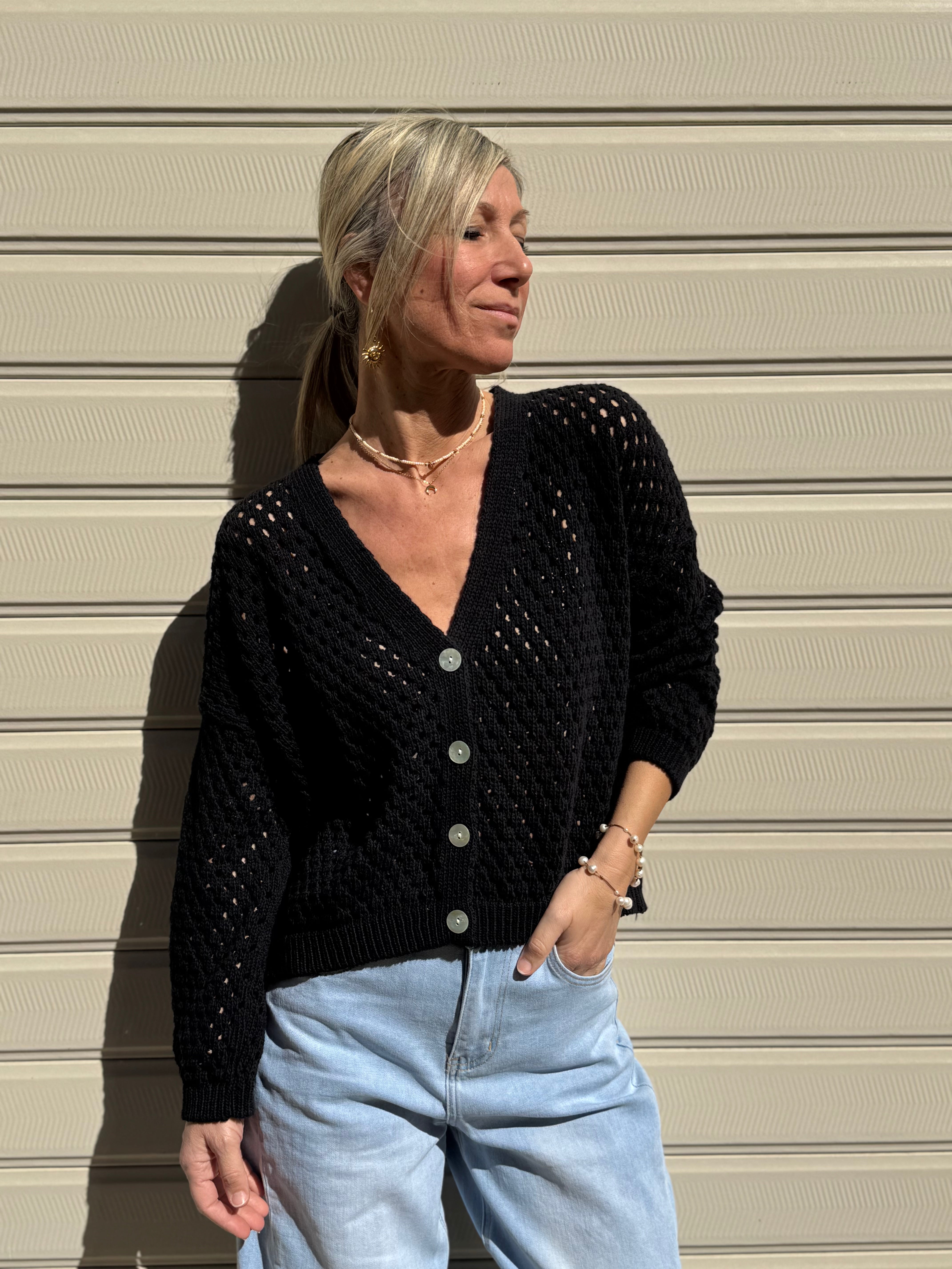 Cardigan traforato adora