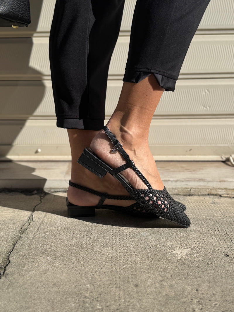 Slingback intrecciata mimì