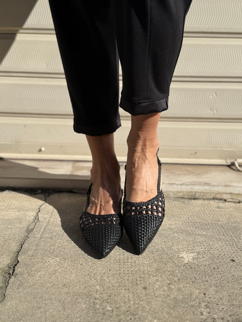 Slingback intrecciata mimì