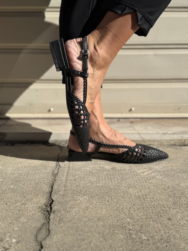 Slingback intrecciata mimì