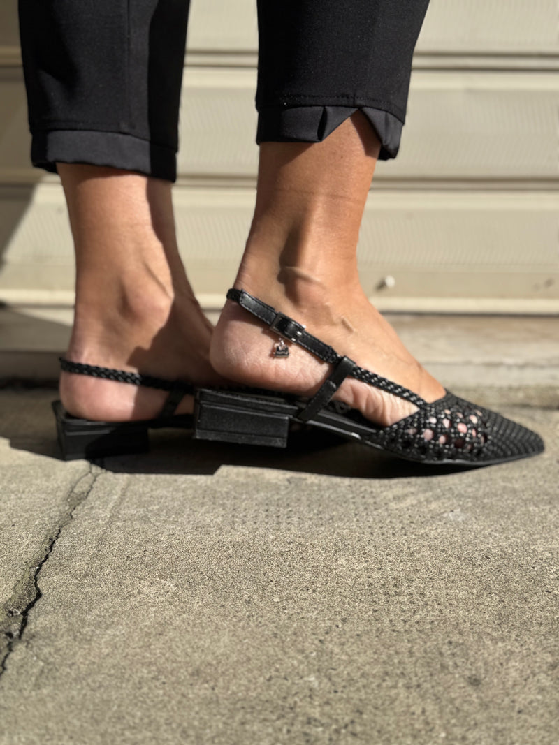 Slingback intrecciata mimì