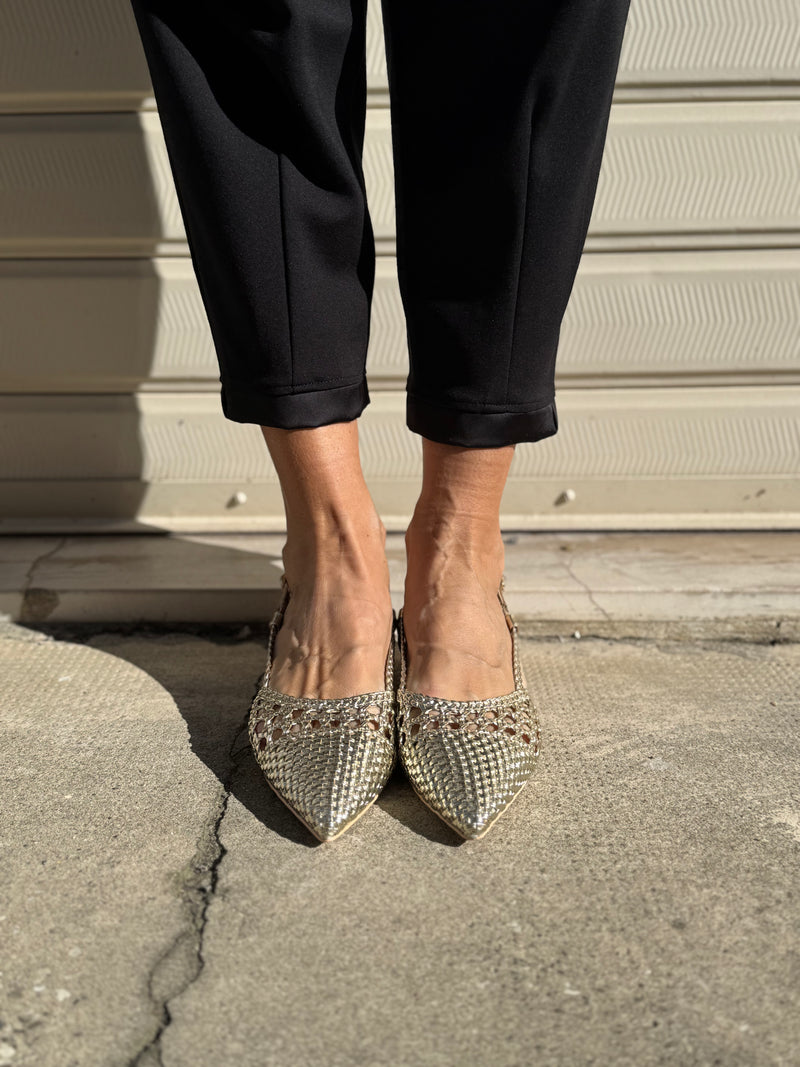 Slingback intrecciata mimì