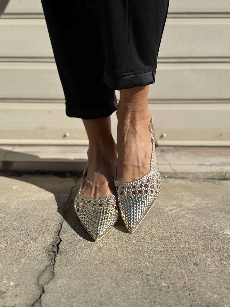 Slingback intrecciata mimì