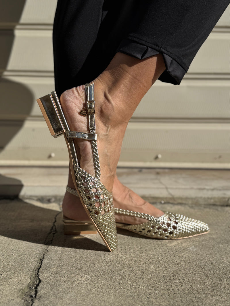 Slingback intrecciata mimì