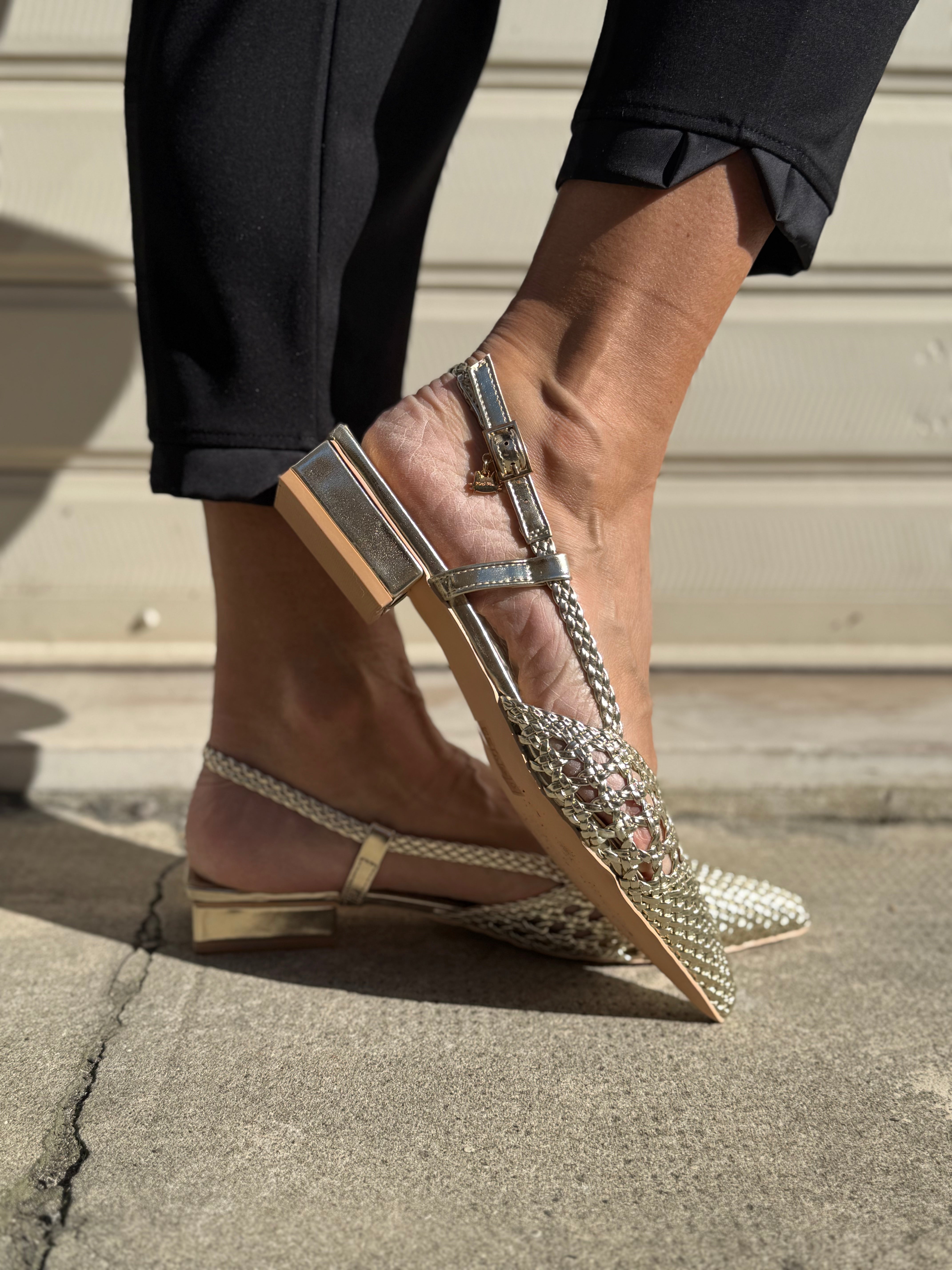 Slingback intrecciata mimì