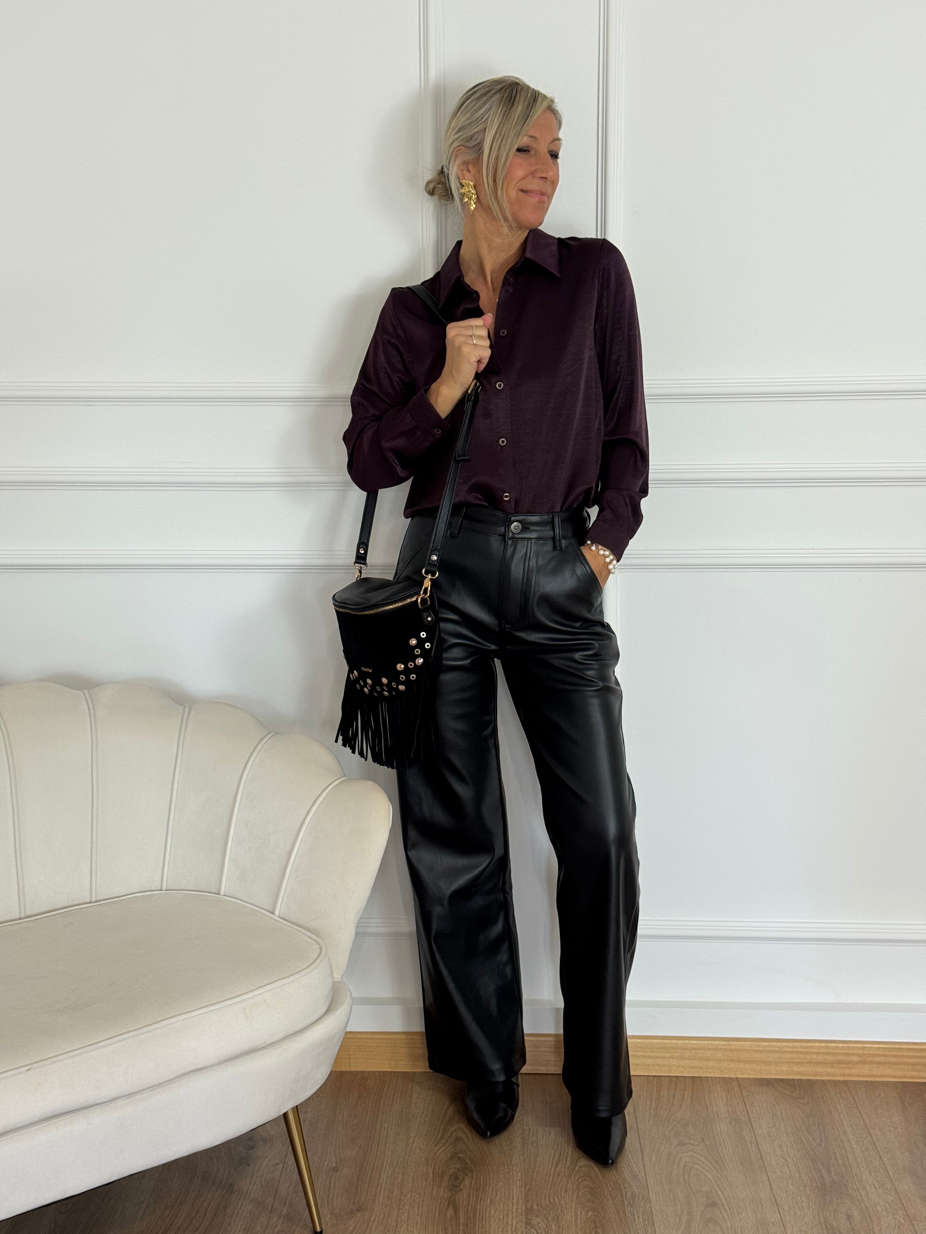 Pantalone ecopelle palazzo mimì