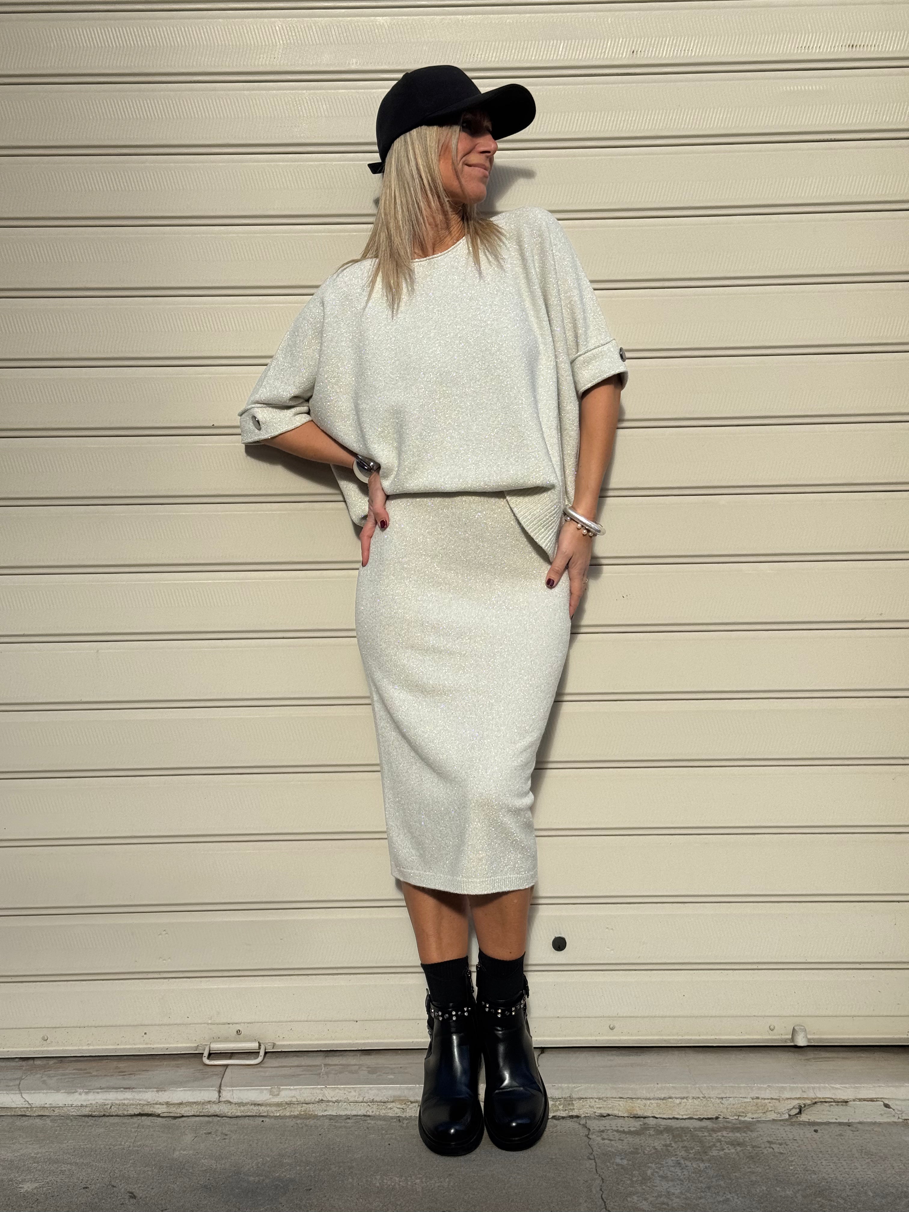 Longuette lurex kontatto