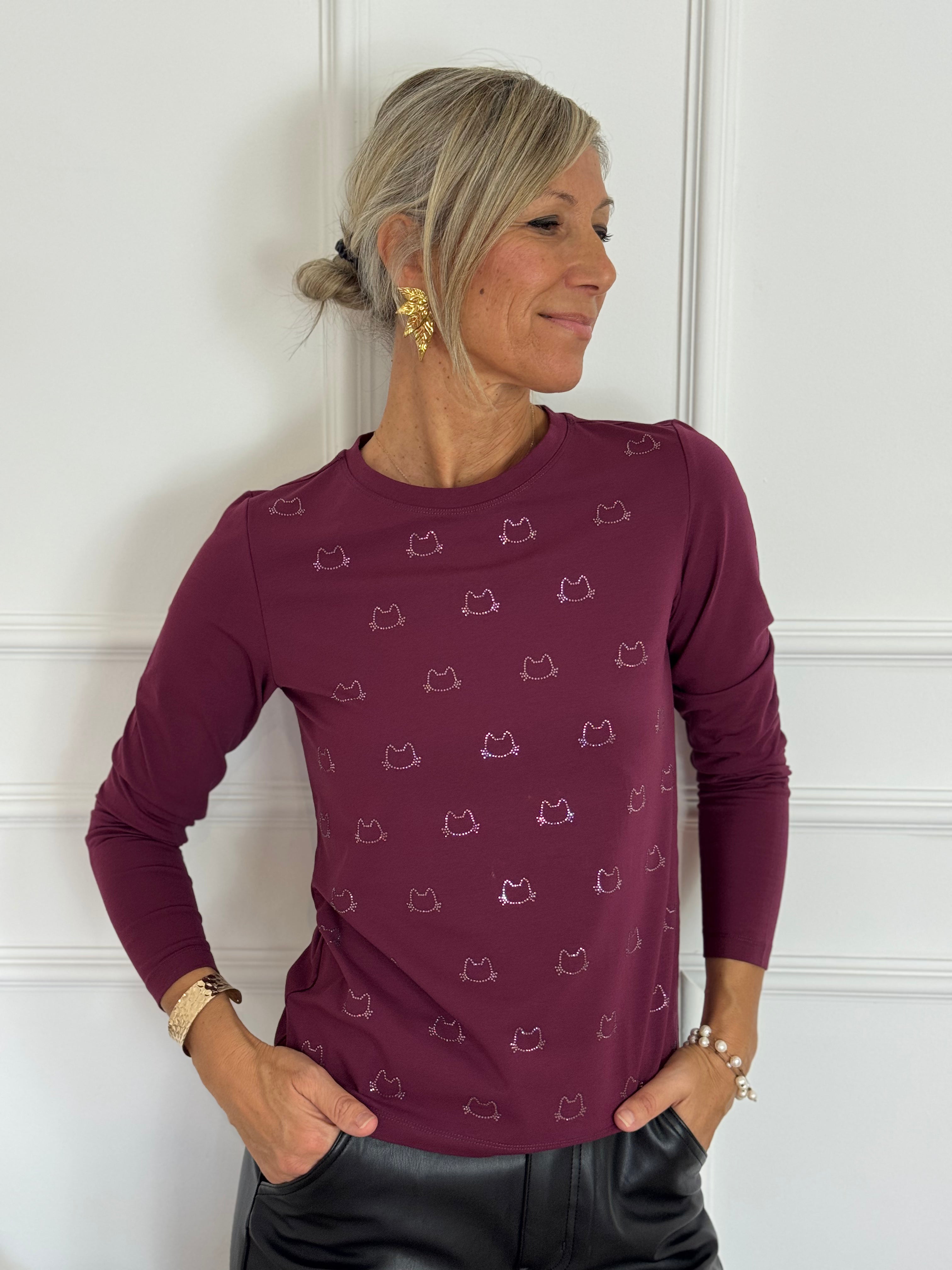 Tshirt gattini strass mimì