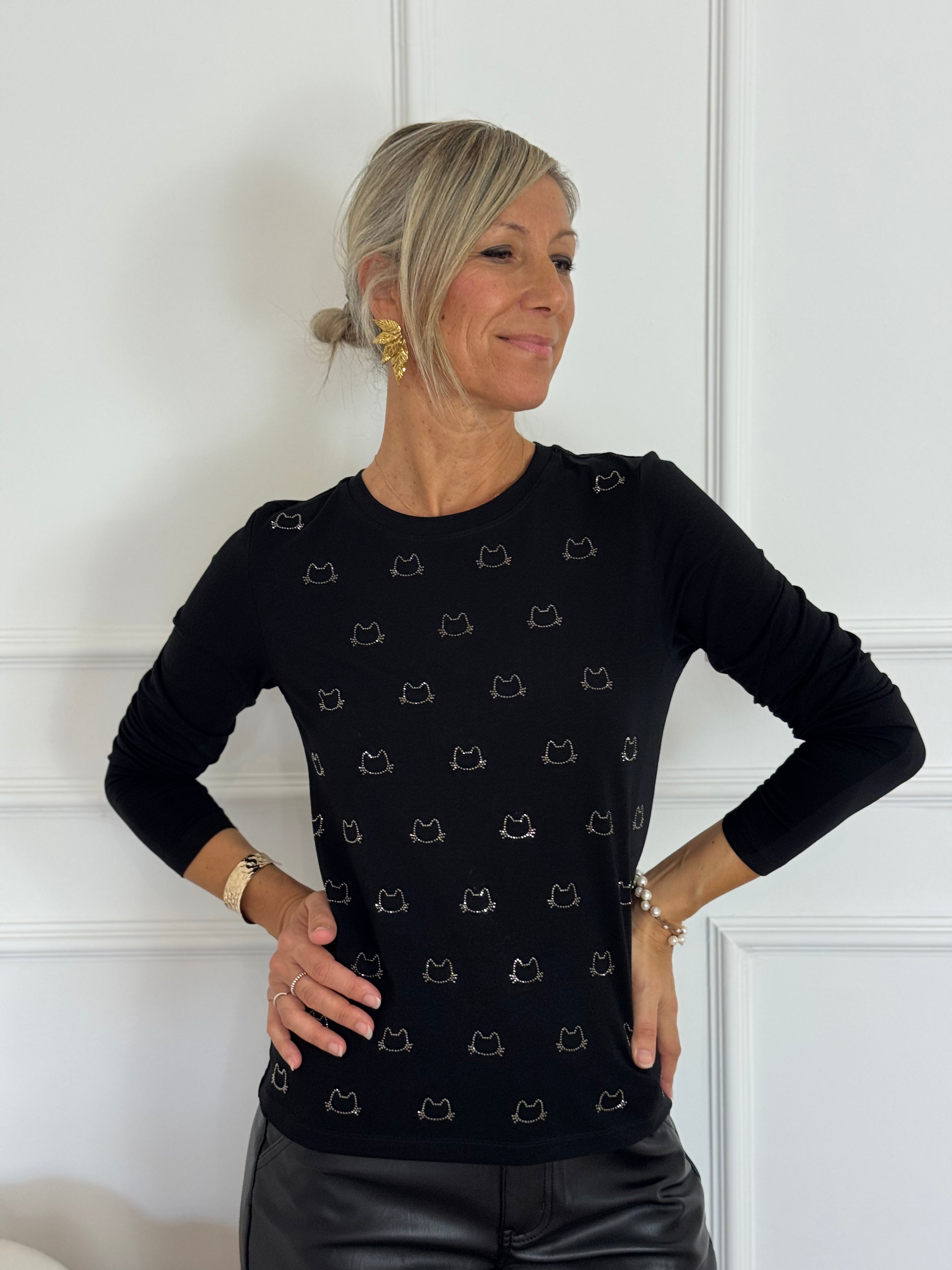 Tshirt gattini strass mimì