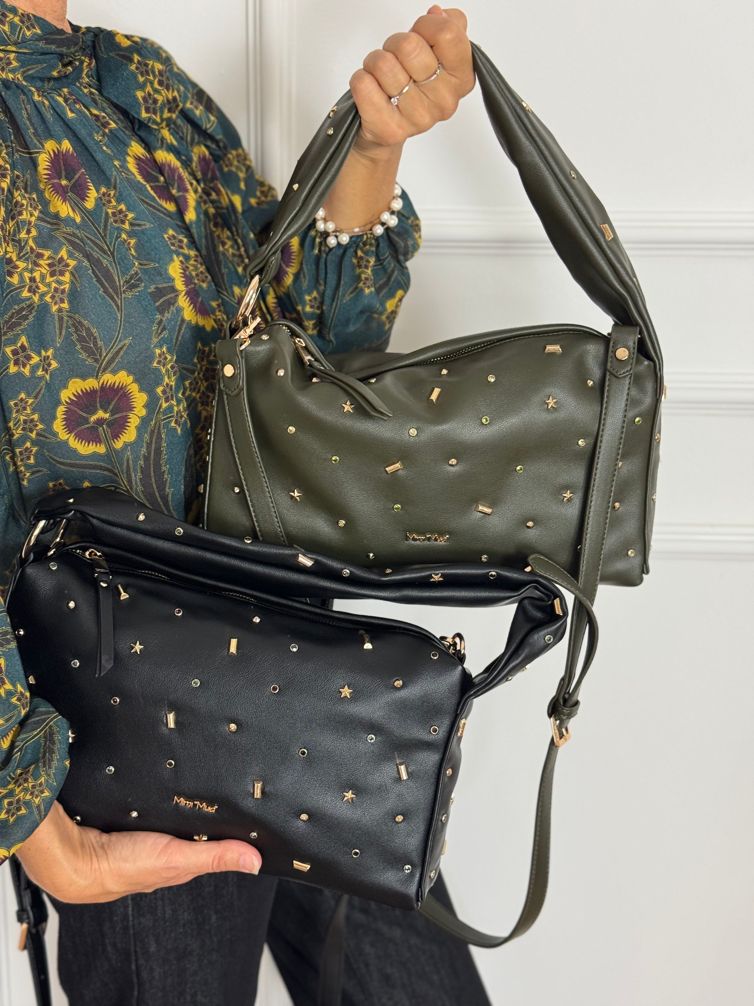 Borsa manico borchiette mimì