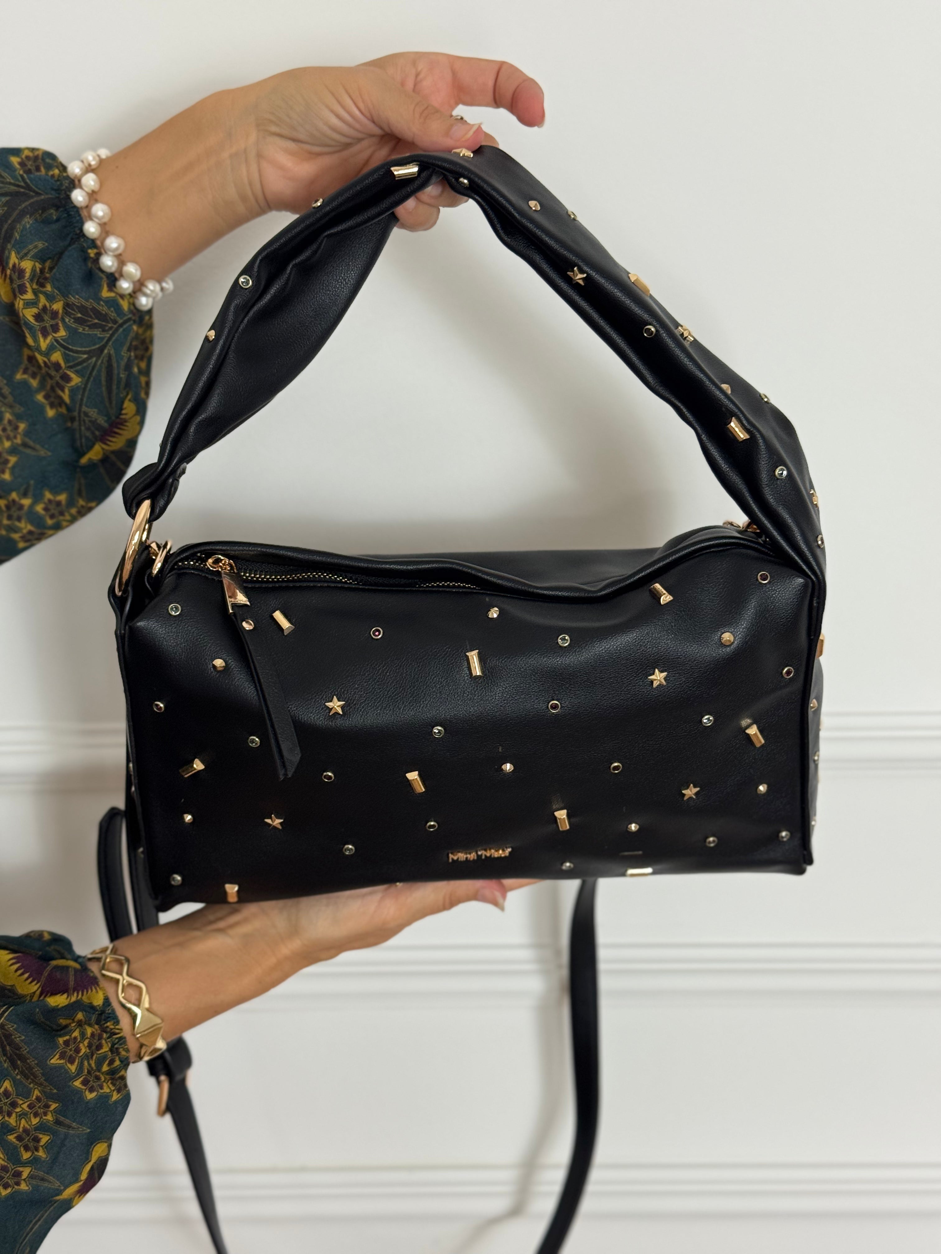 Borsa manico borchiette mimì