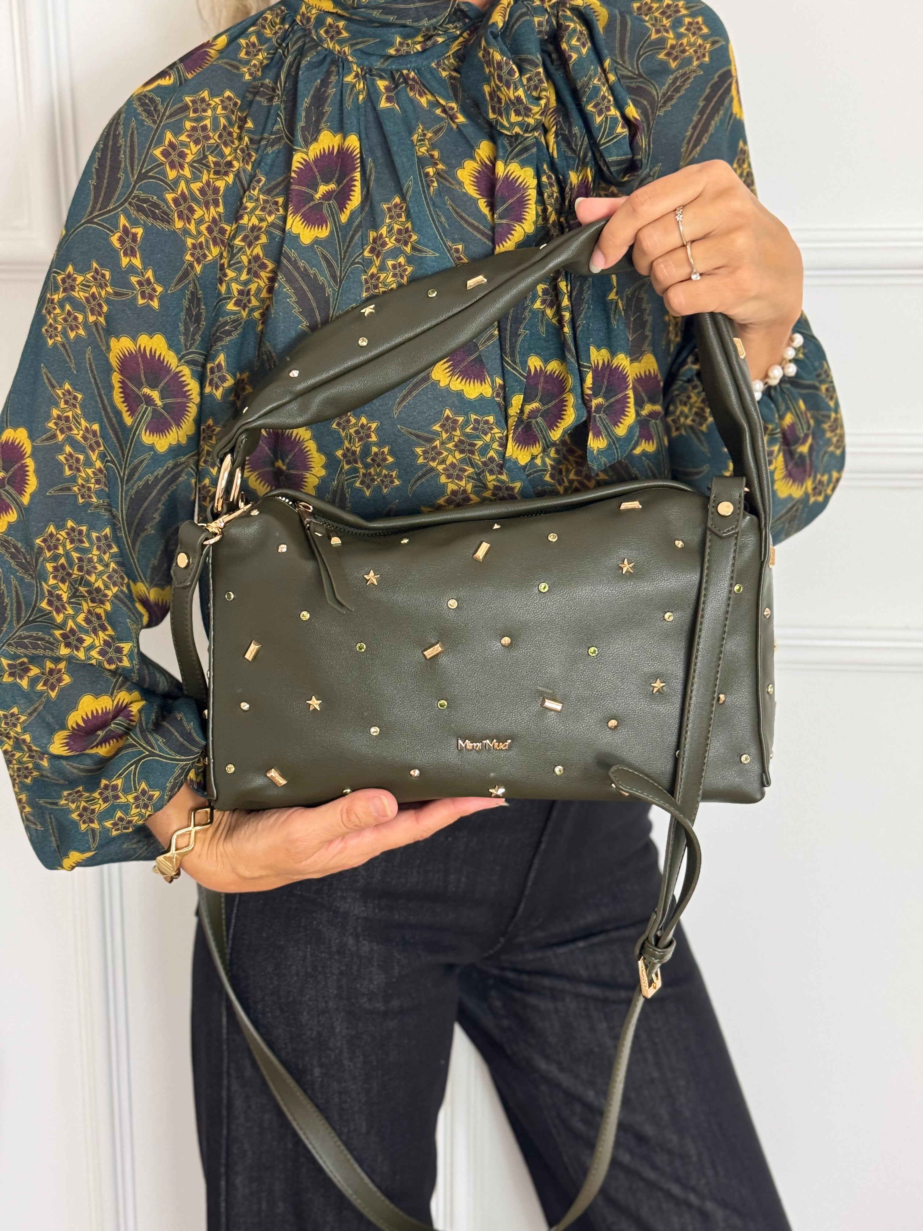 Borsa manico borchiette mimì