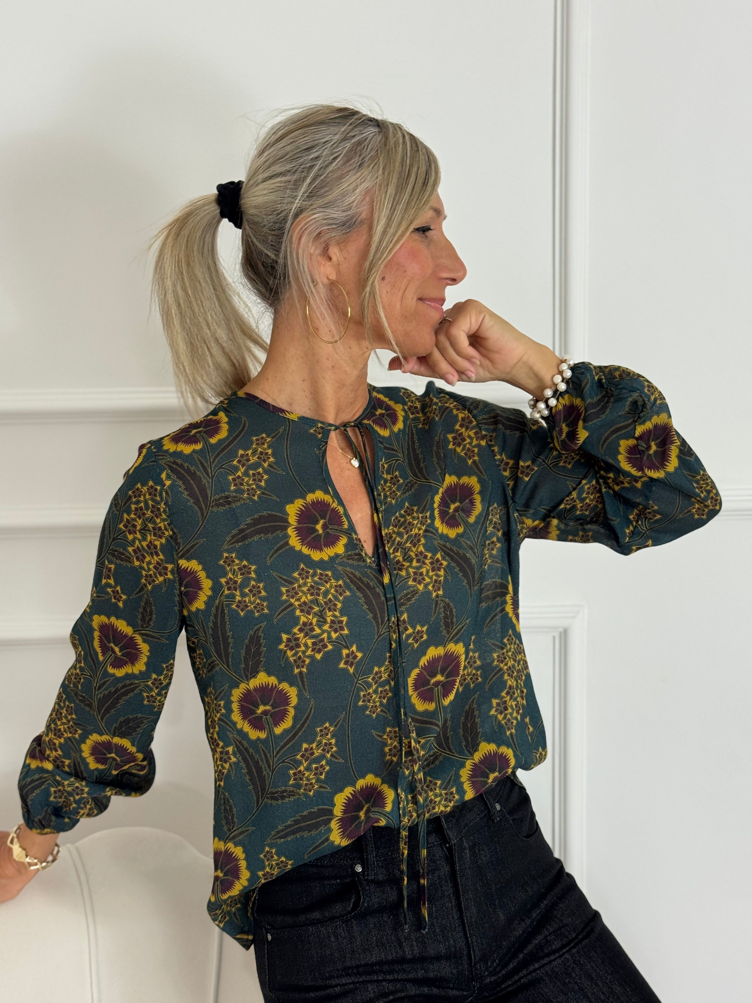 Blusa laccetto petunie mimì