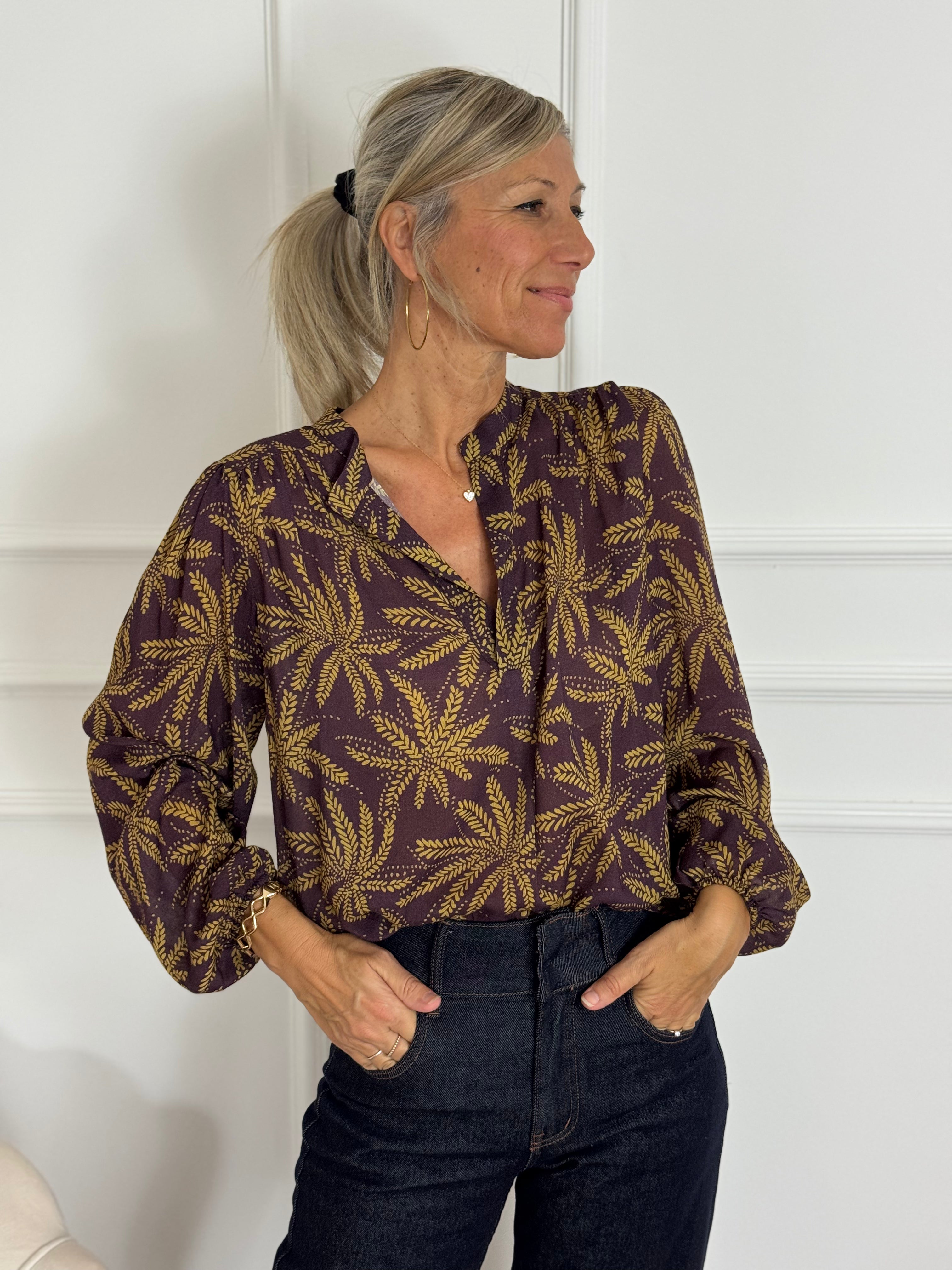 Blusa palme mimì