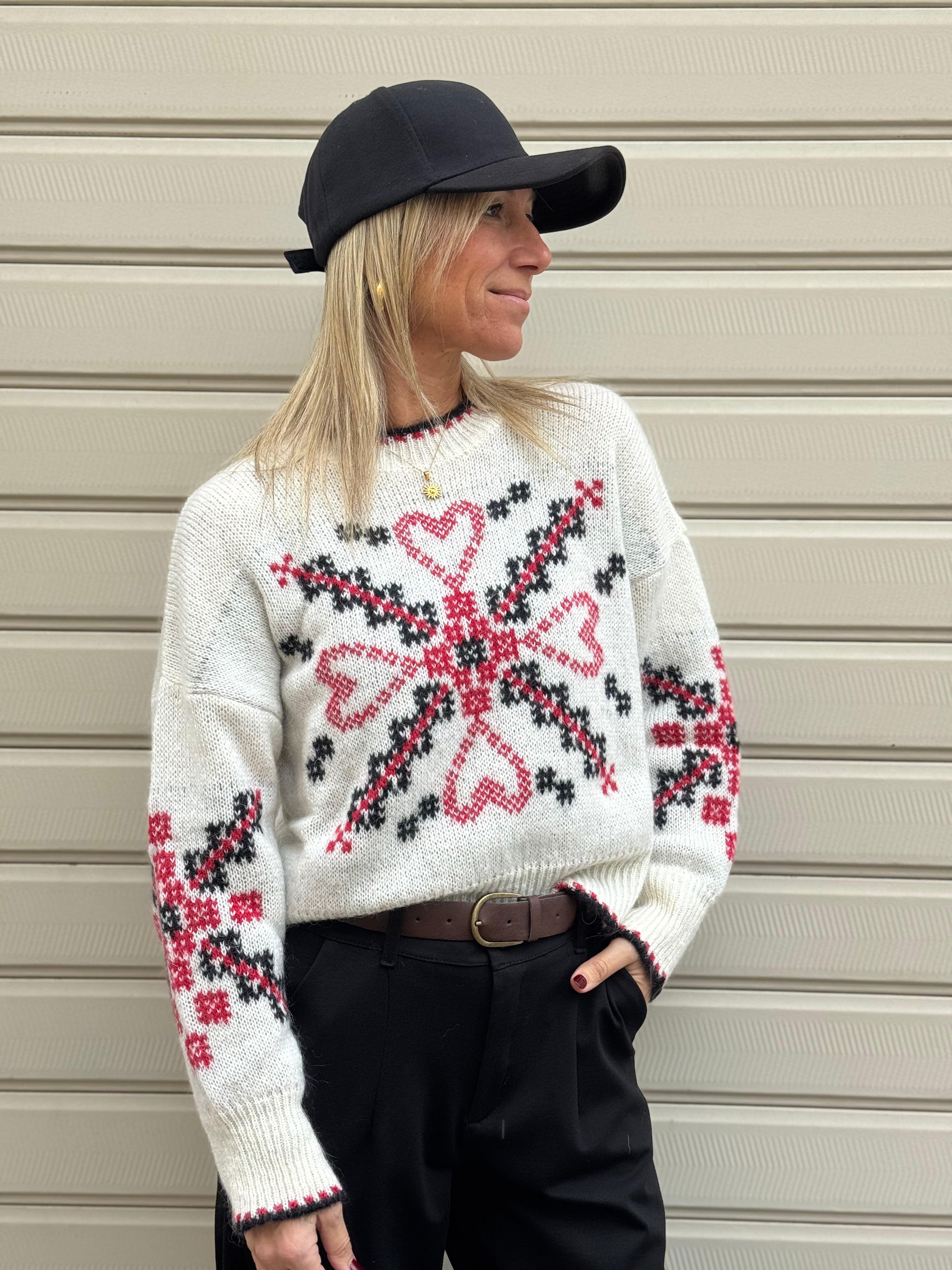 Maglione cuore kontatto