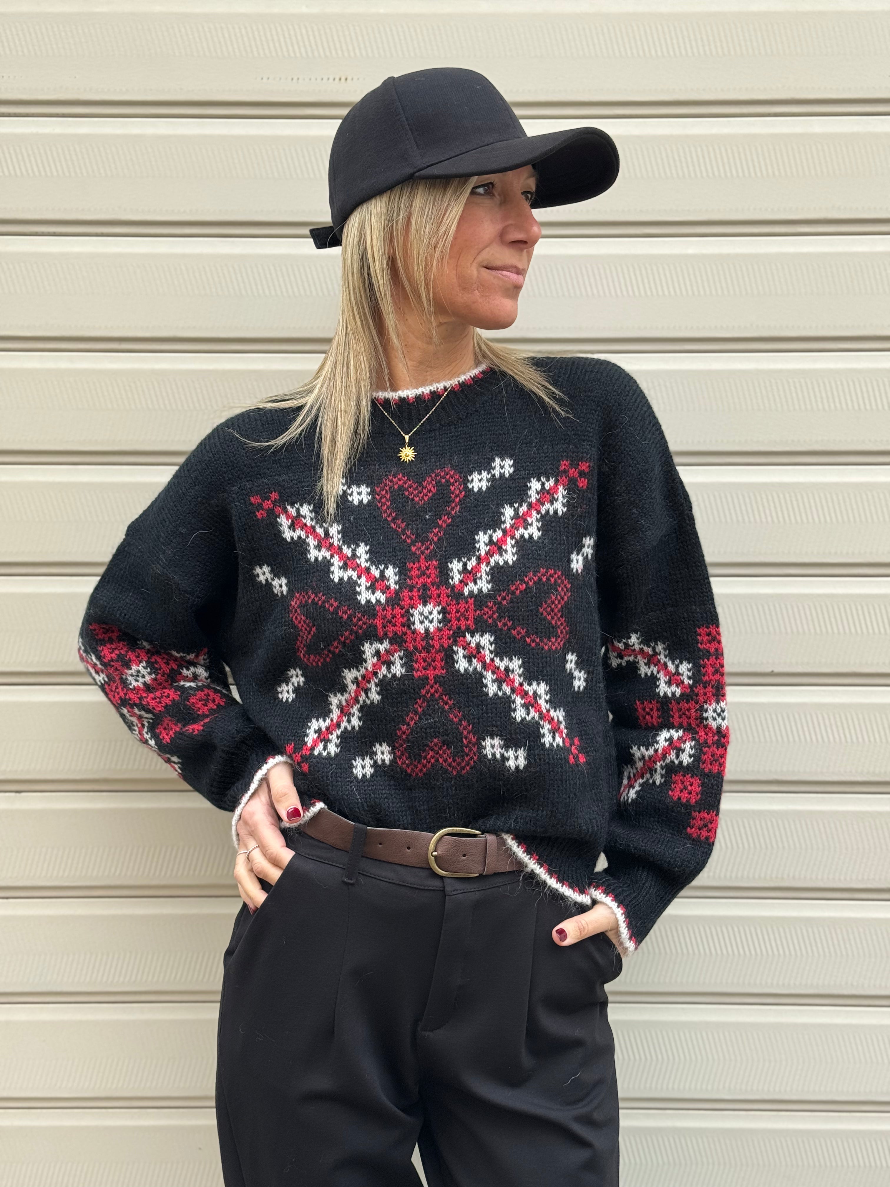 Maglione cuore kontatto