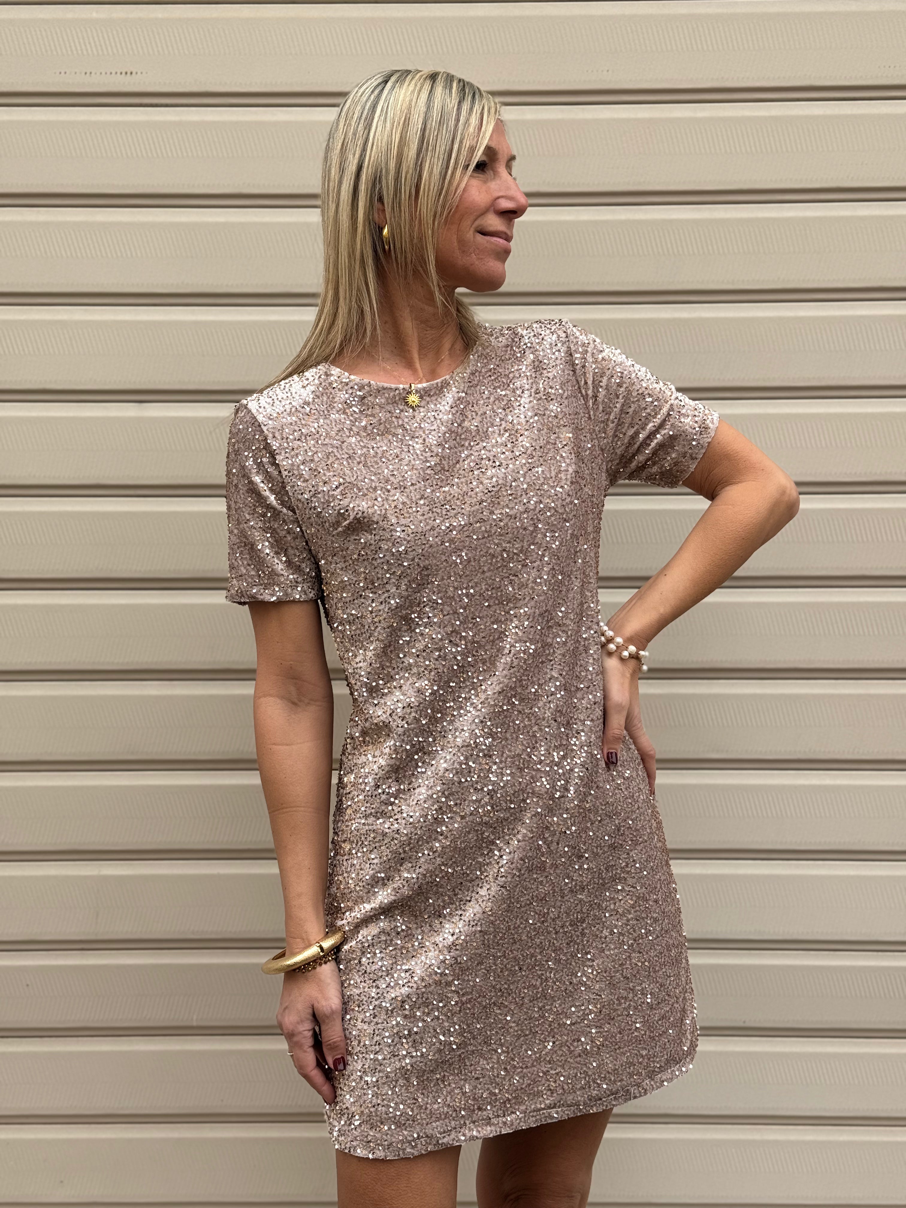 Abito velluto paillettes