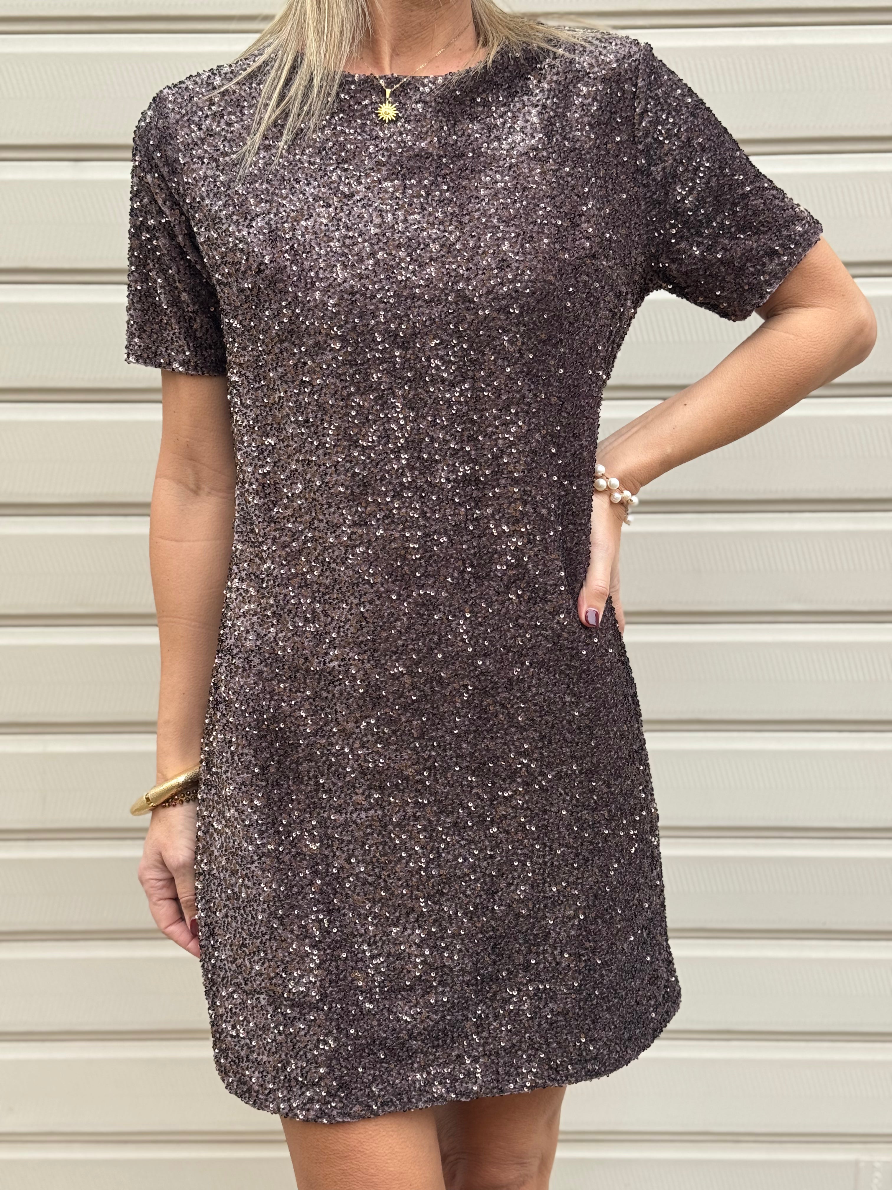 Abito velluto paillettes