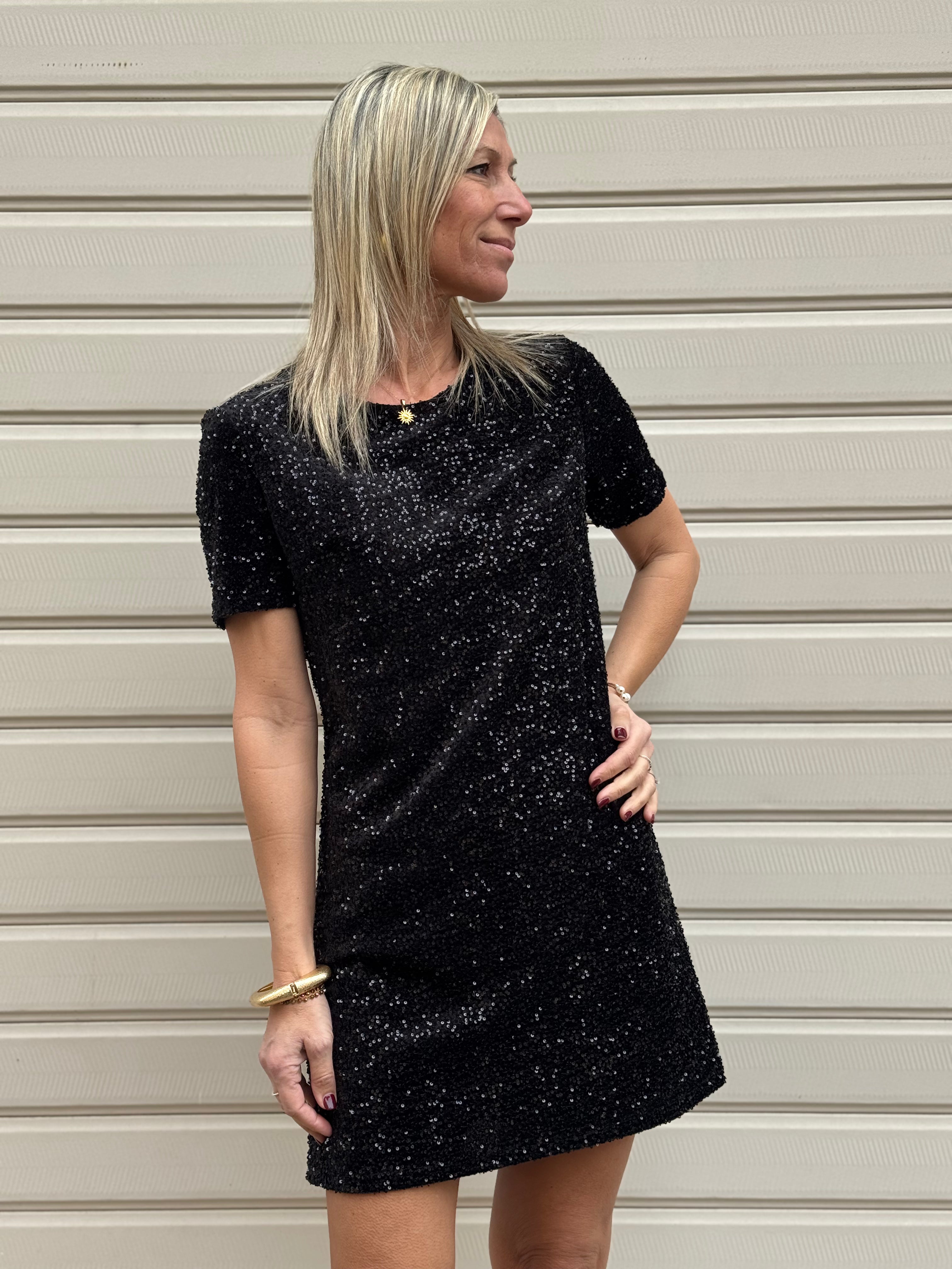 Abito velluto paillettes