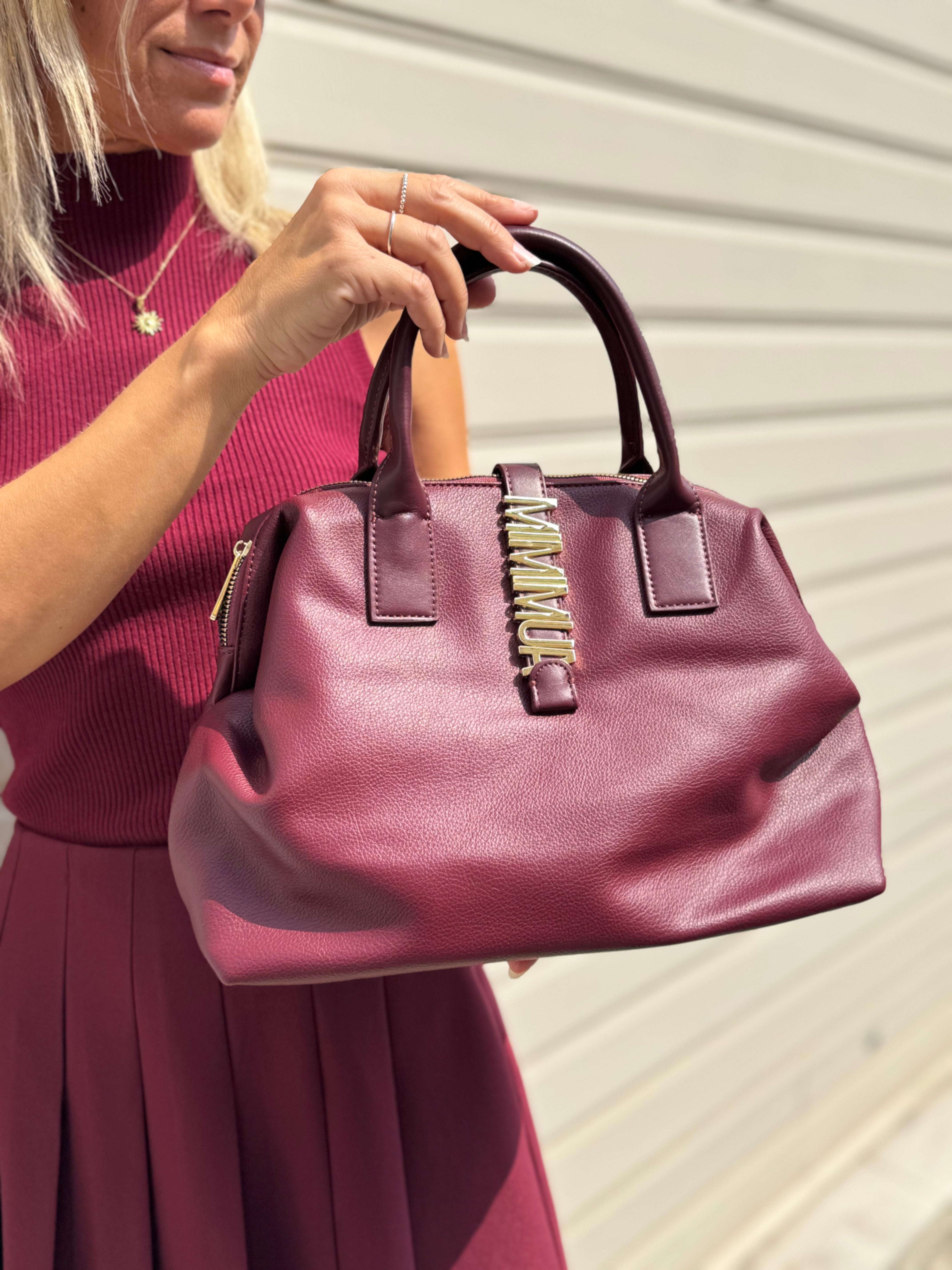 Borsa bauletto con lettere