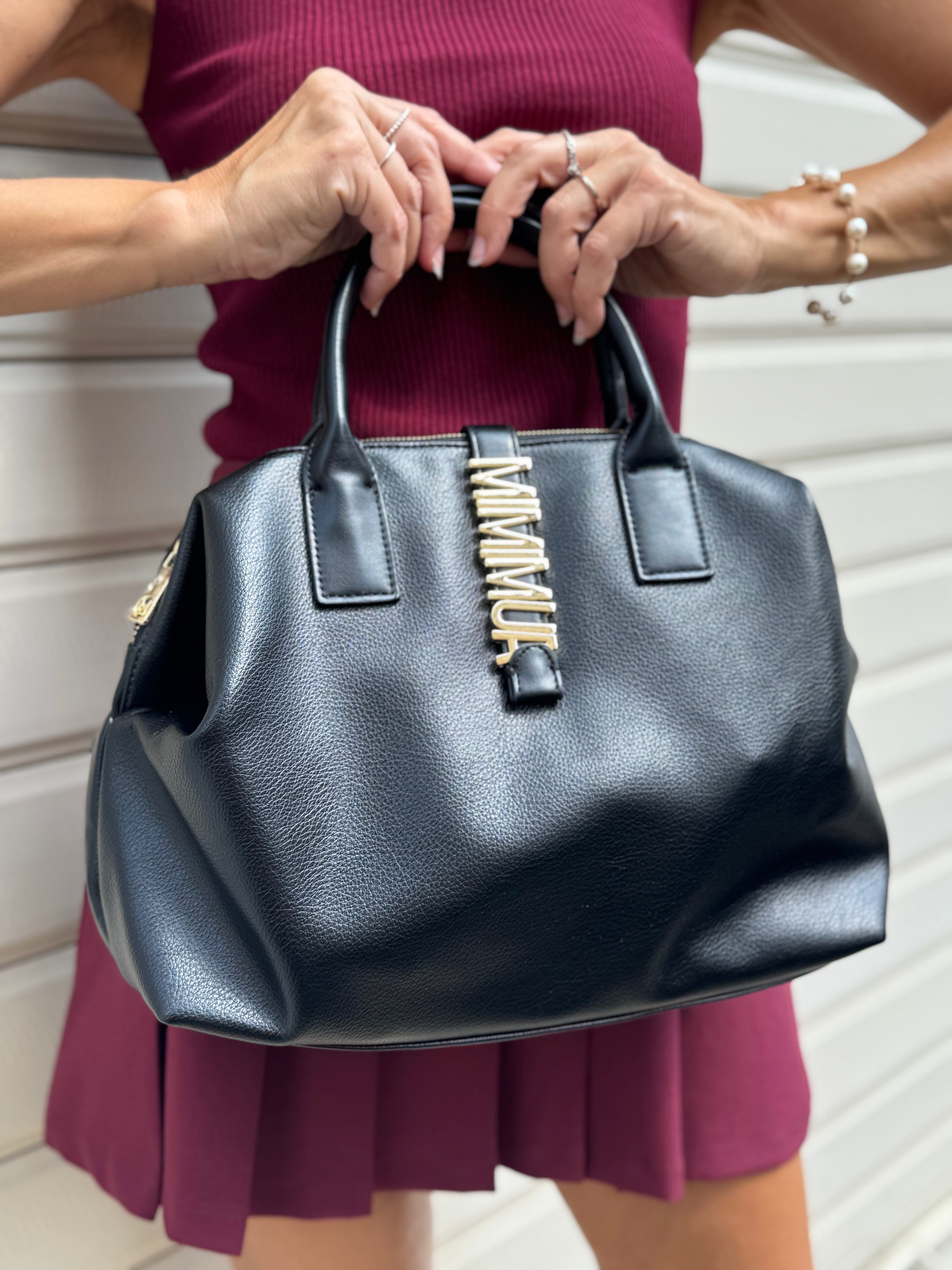 Borsa bauletto con lettere