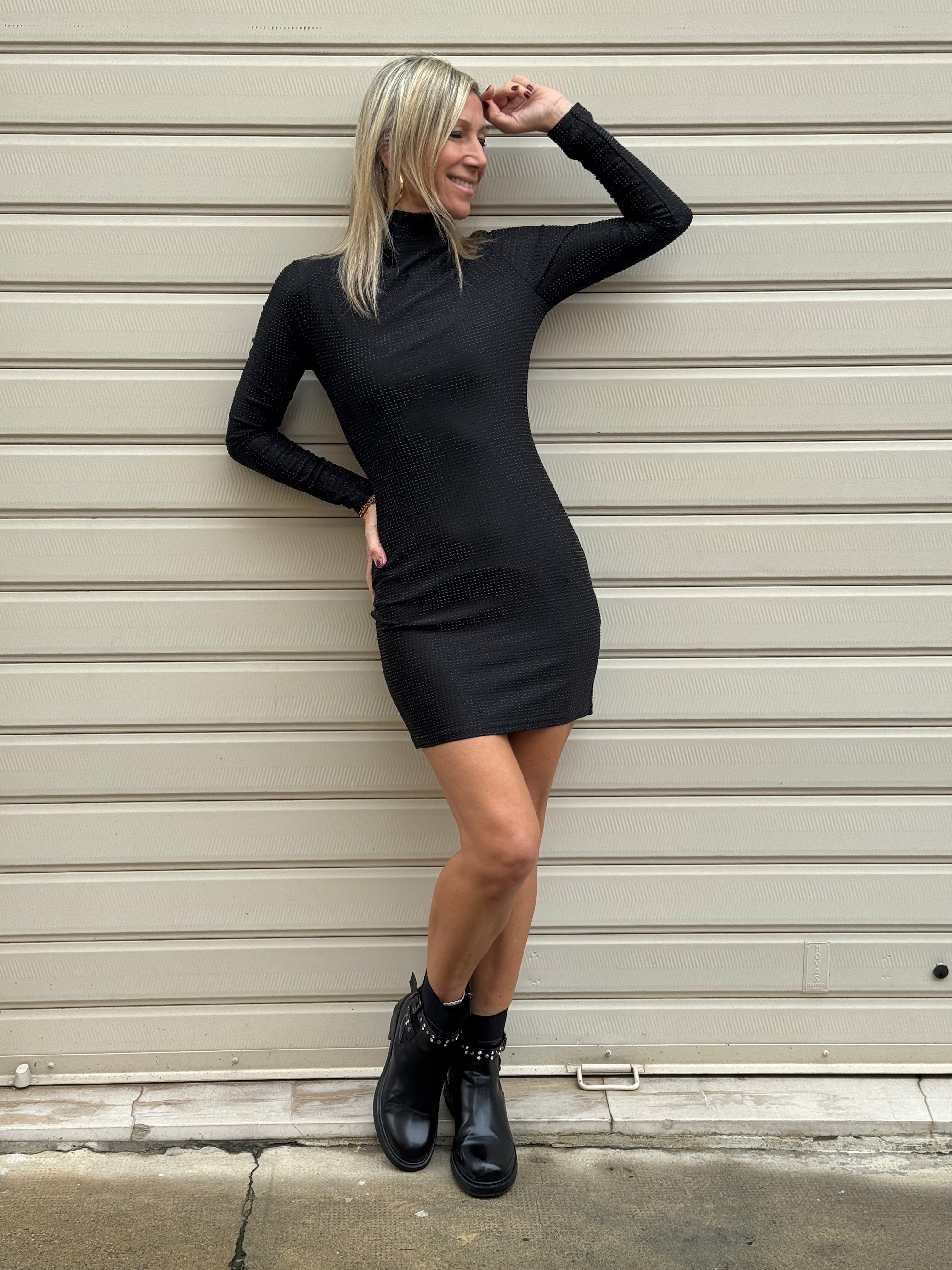 Abito lupetto strass kontatto