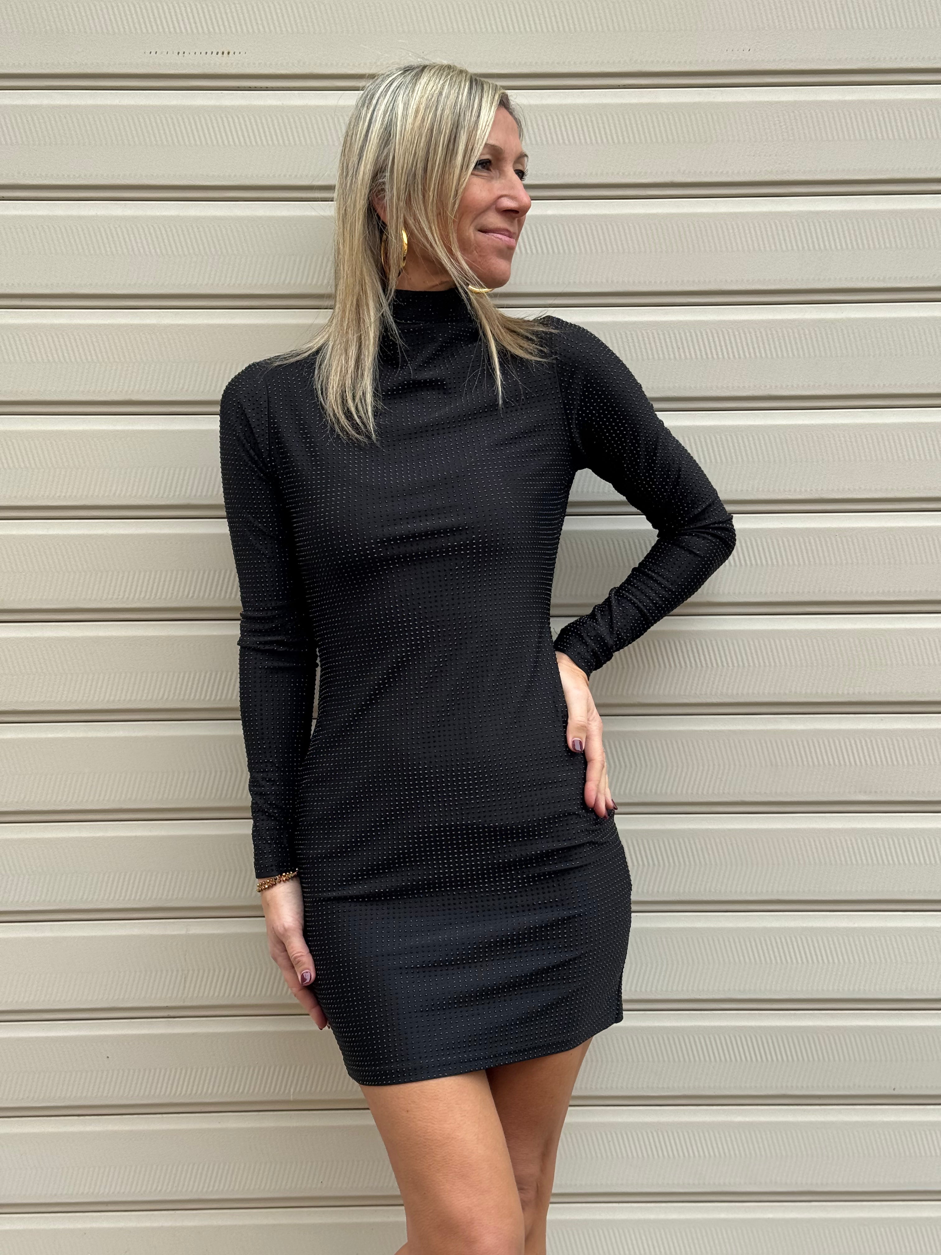 Abito lupetto strass kontatto