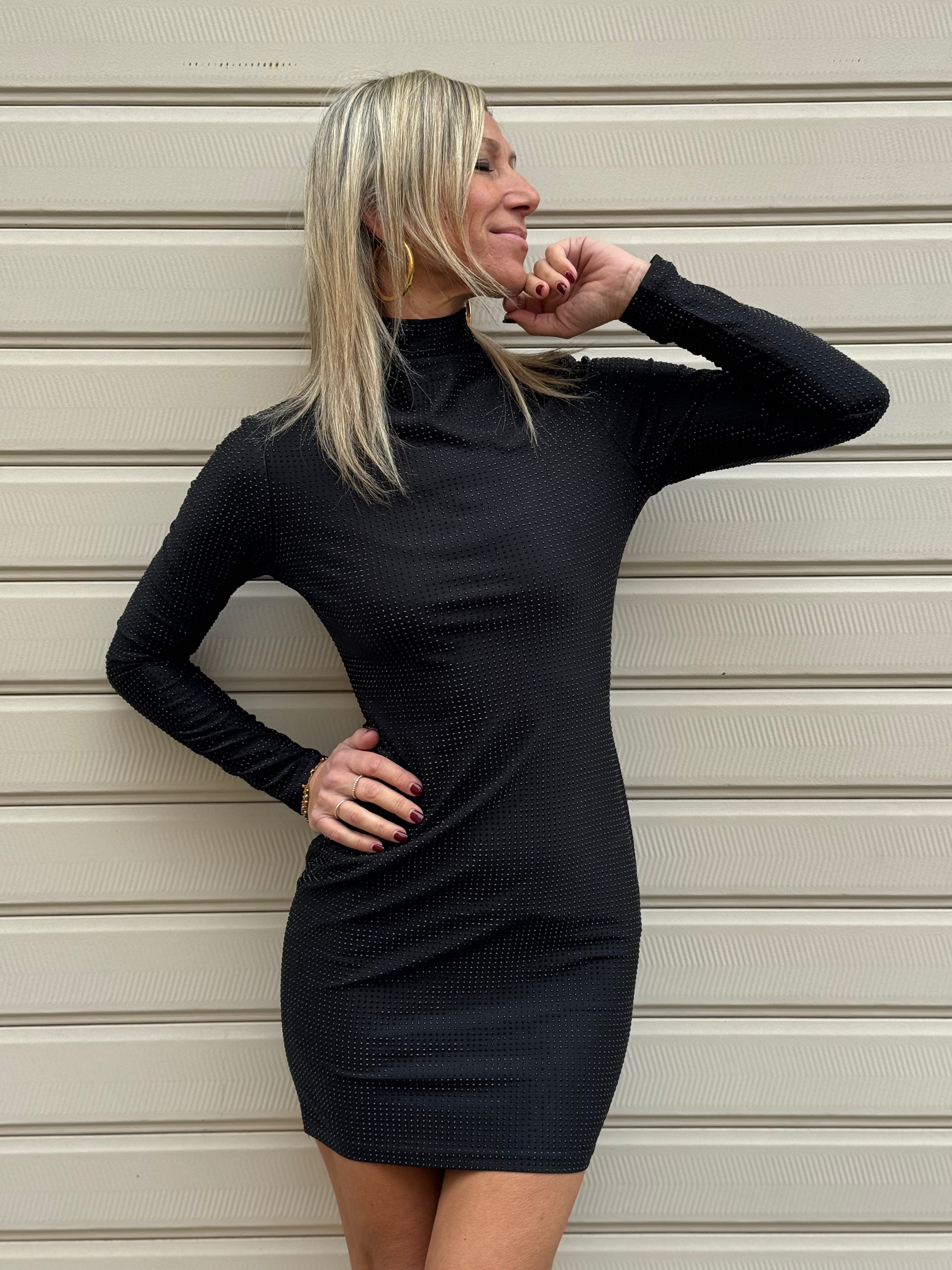 Abito lupetto strass kontatto