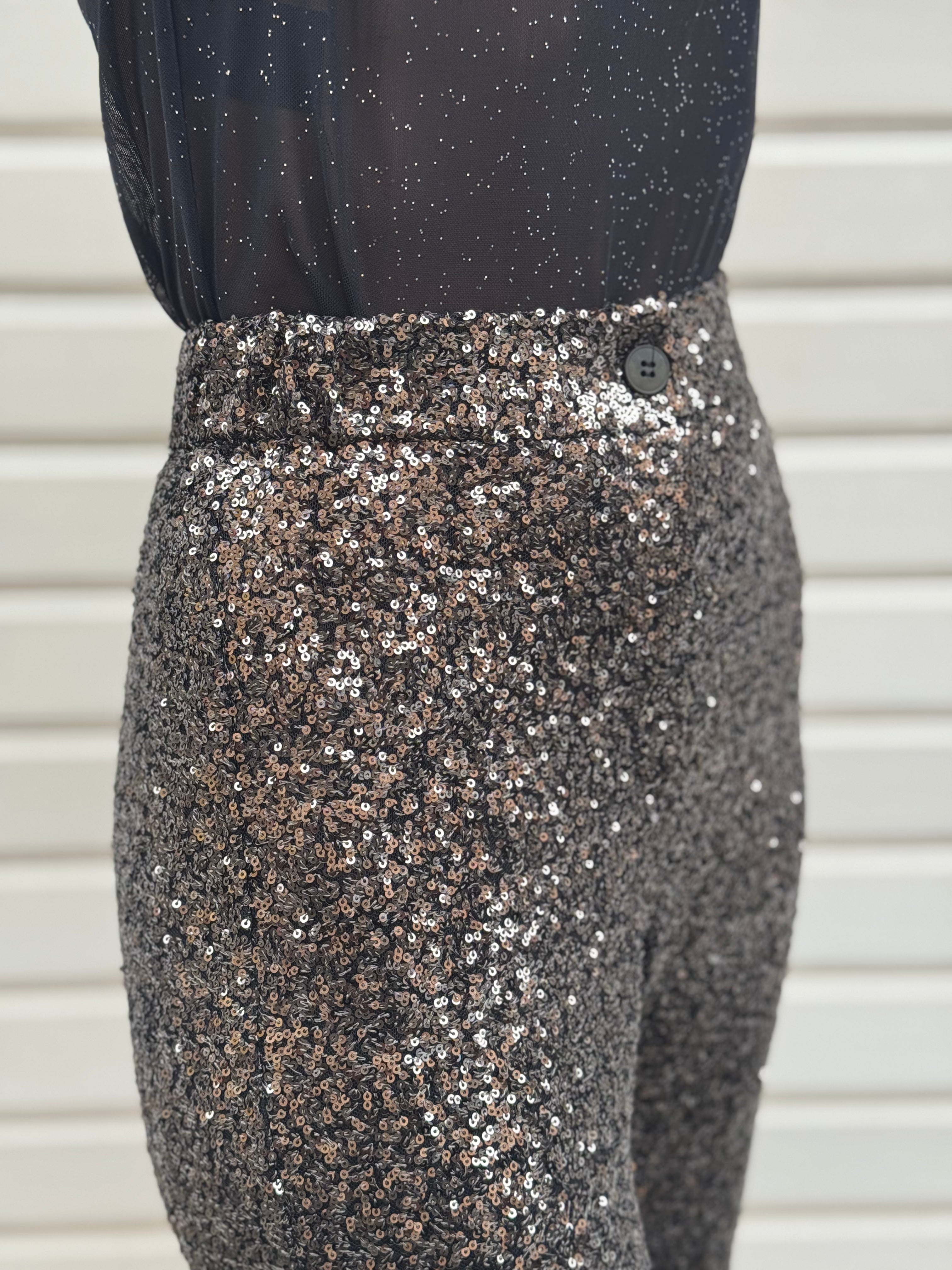 Pantalone paillettes artigli