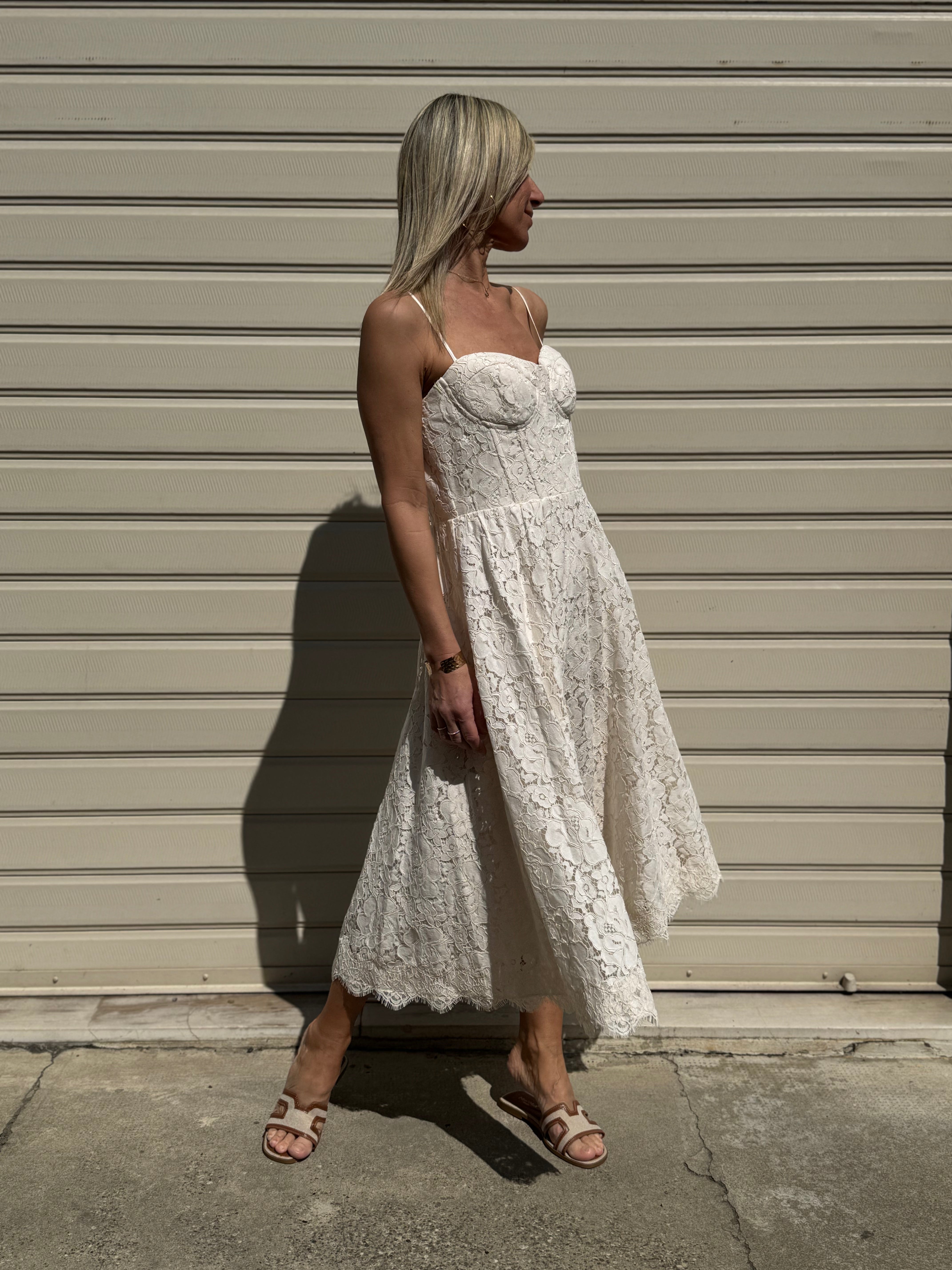 Abito midi pizzo artigli