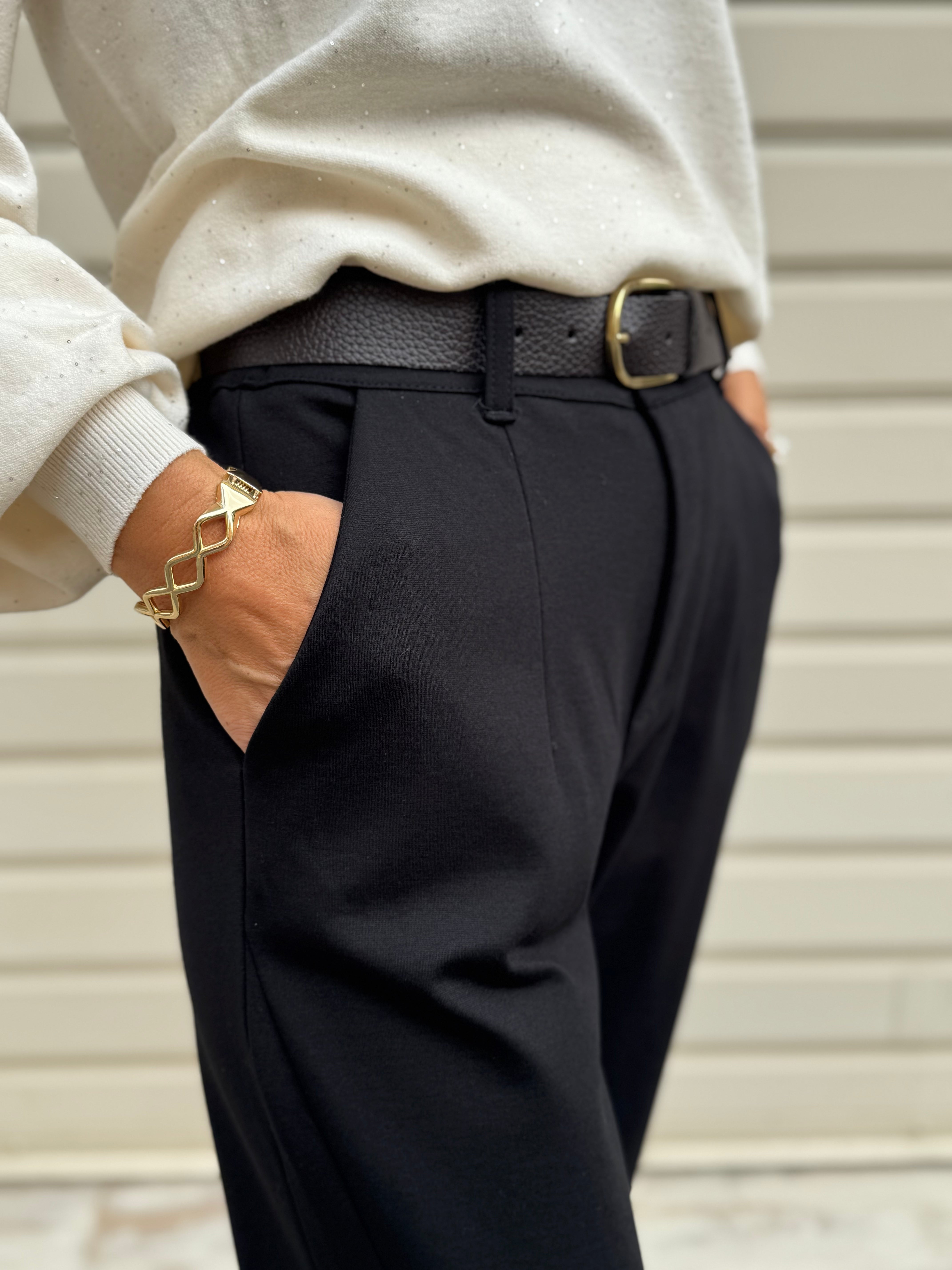 Pantalone baggy punto milano