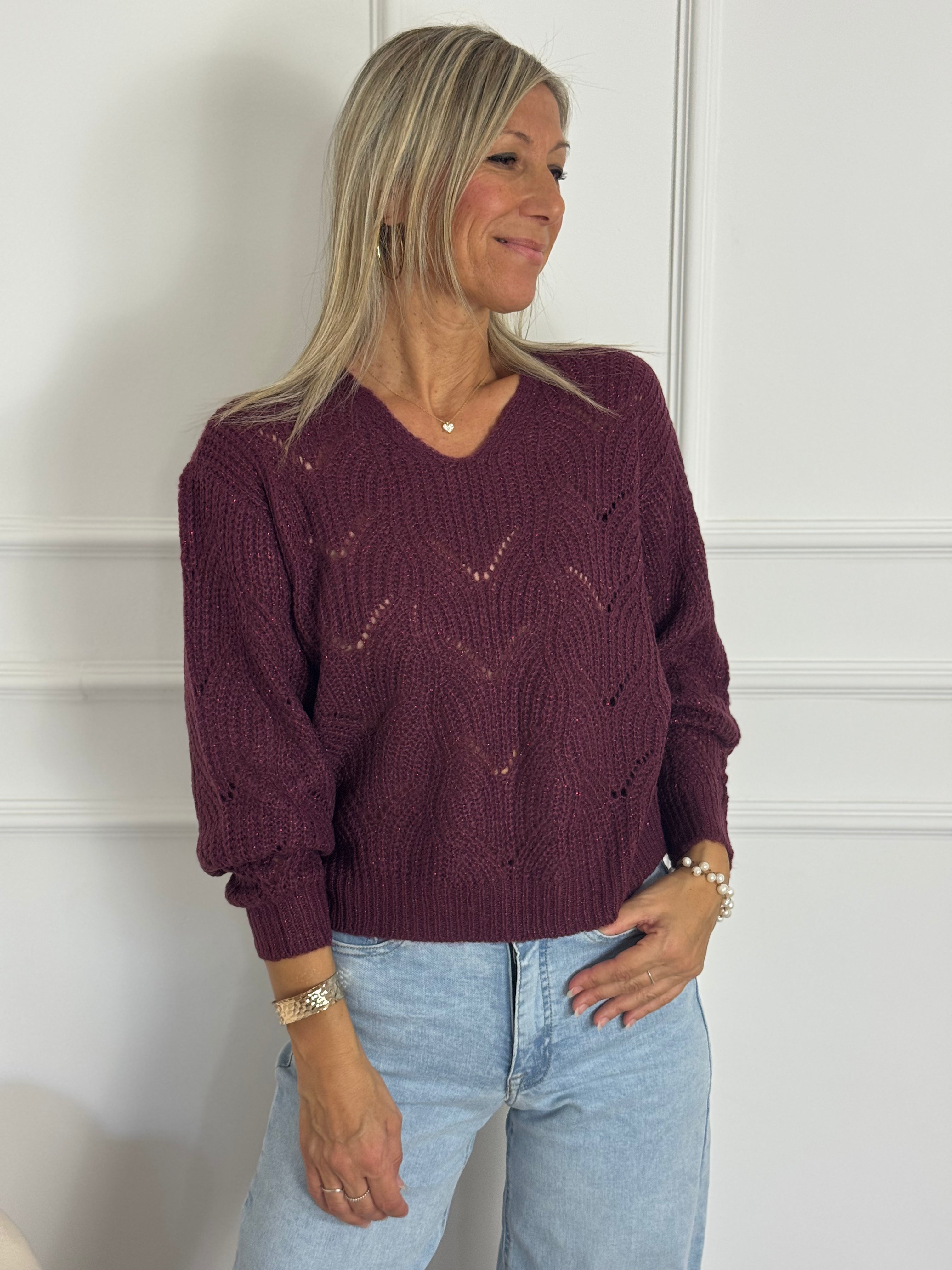 Maglia v traforata jdv
