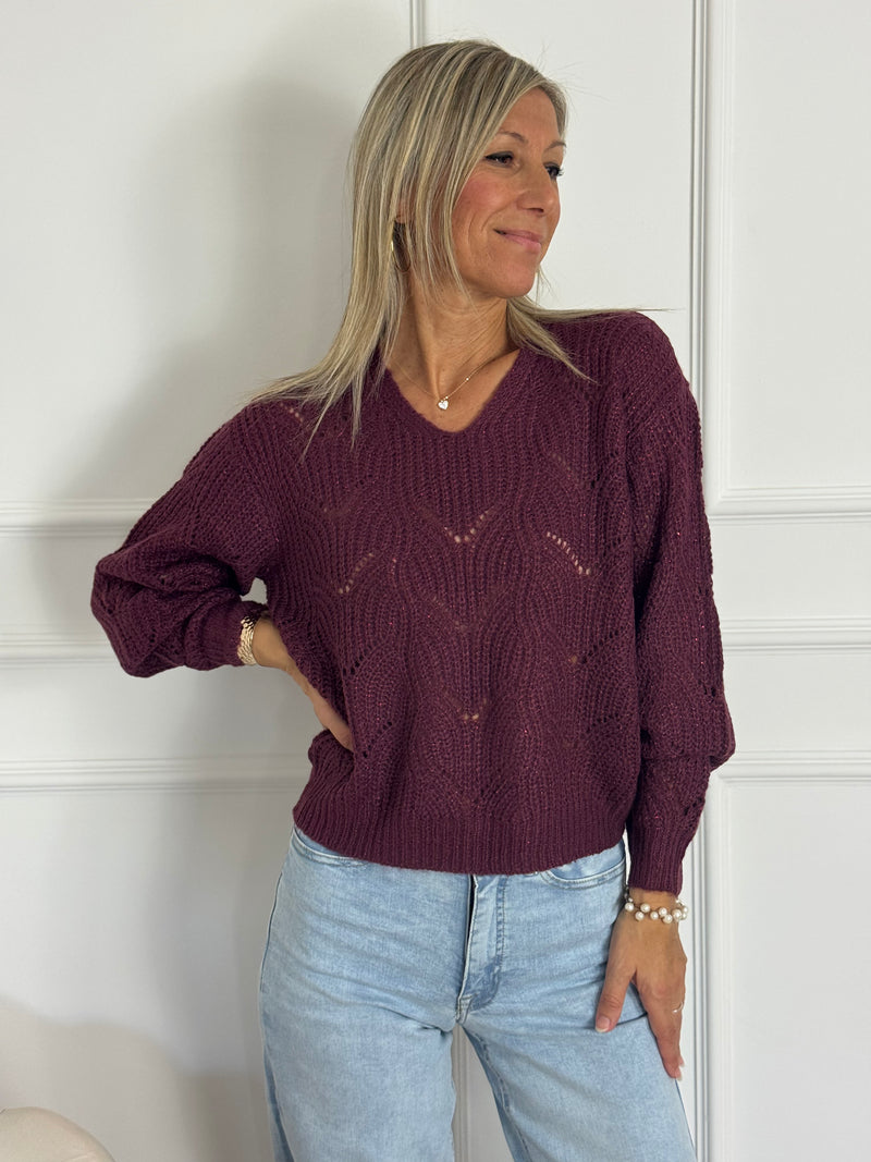 Maglia v traforata jdv