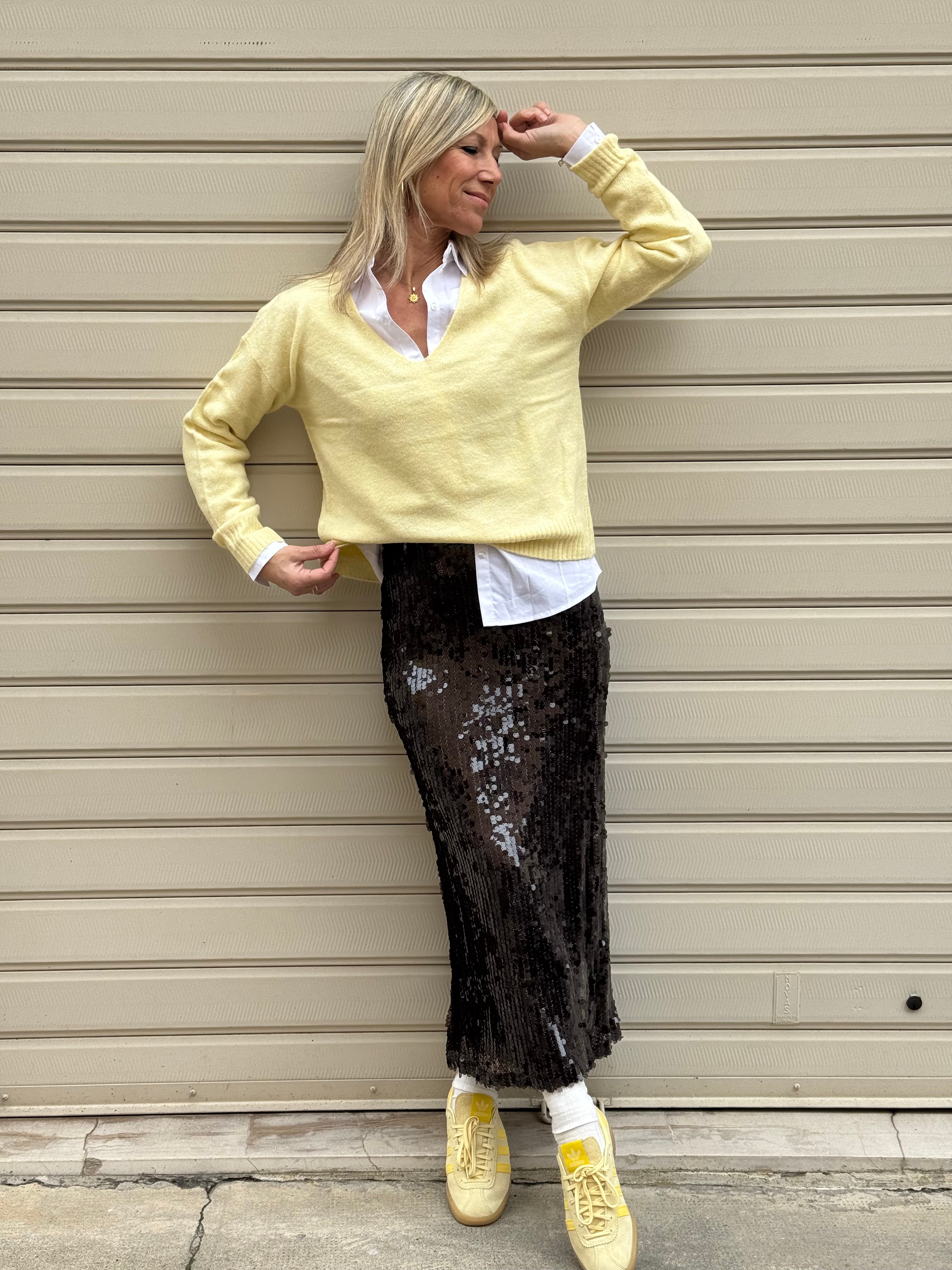 Maglia scollo v pastello 🖍️