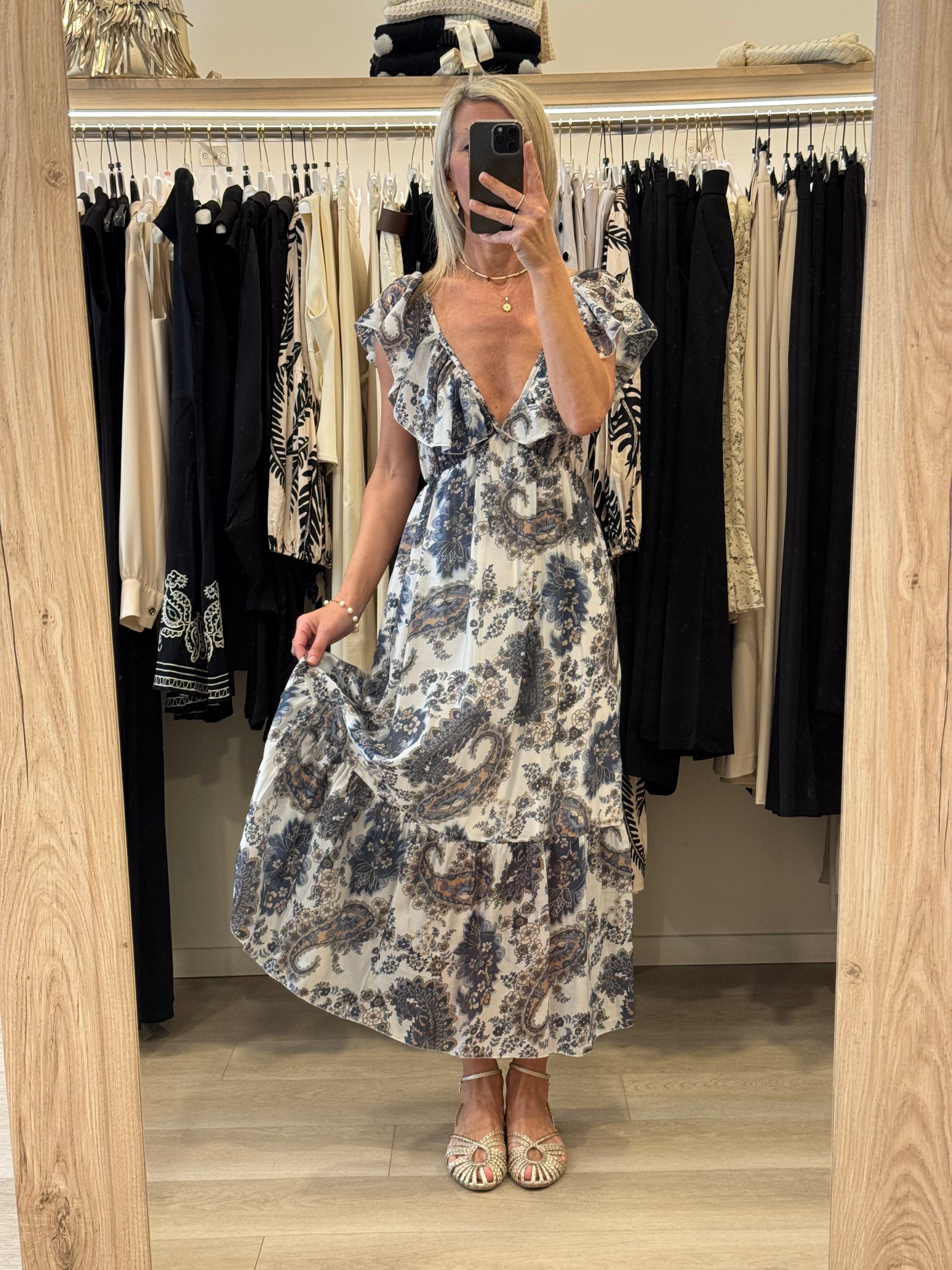 Abito Lungo Paisley