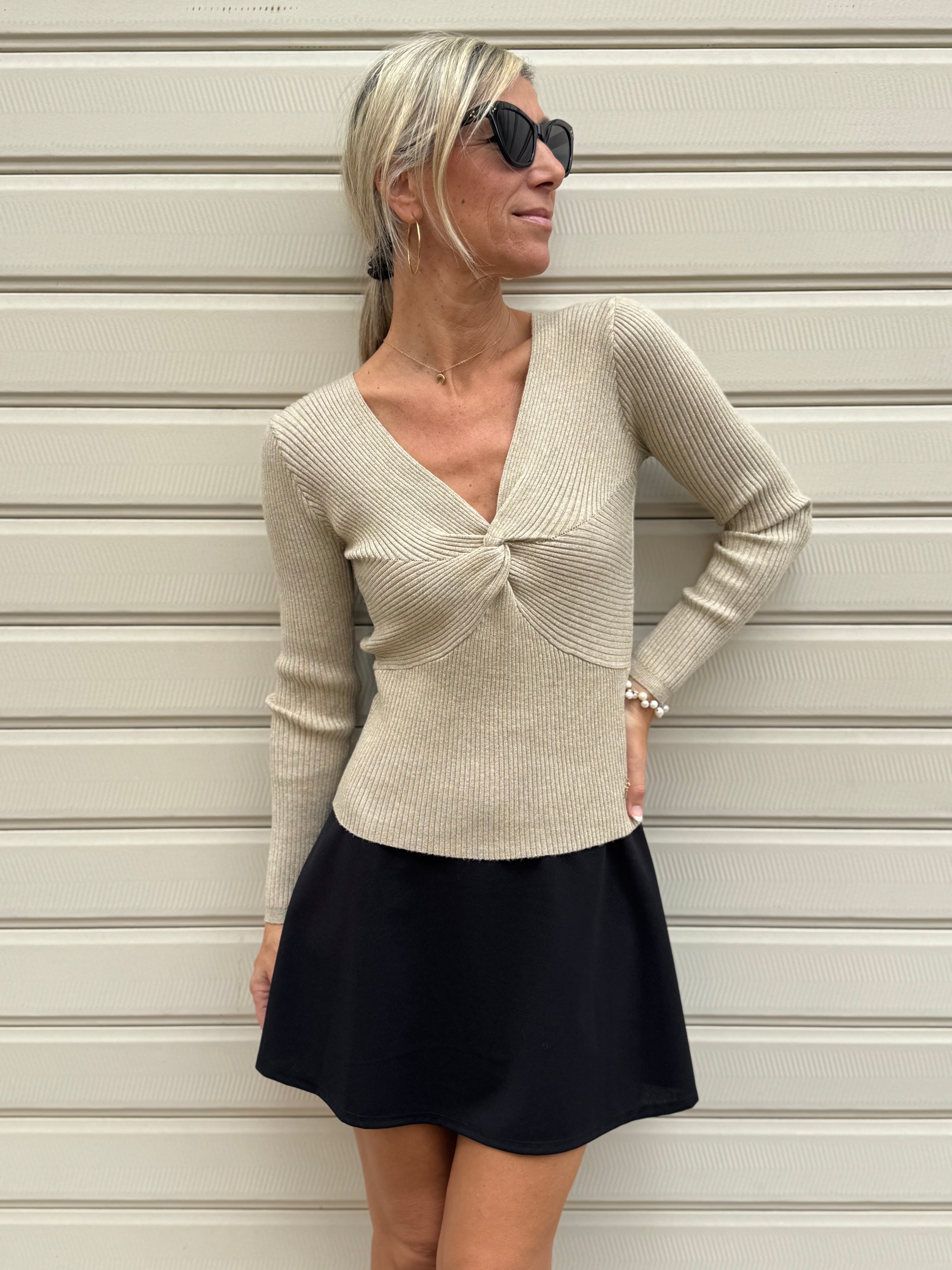 Maglia costine lurex Artigli