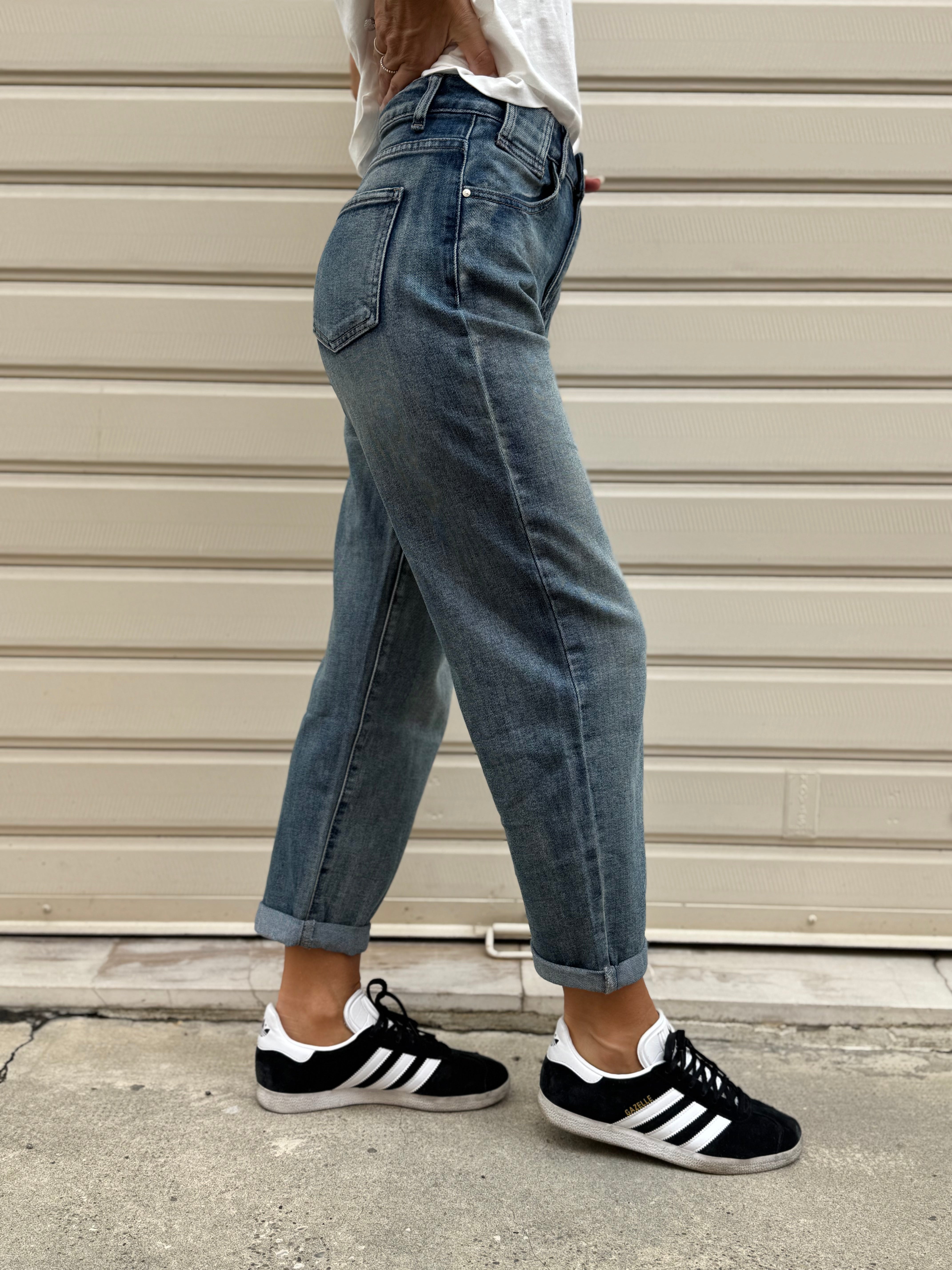 Jeans baggy elasticizzato