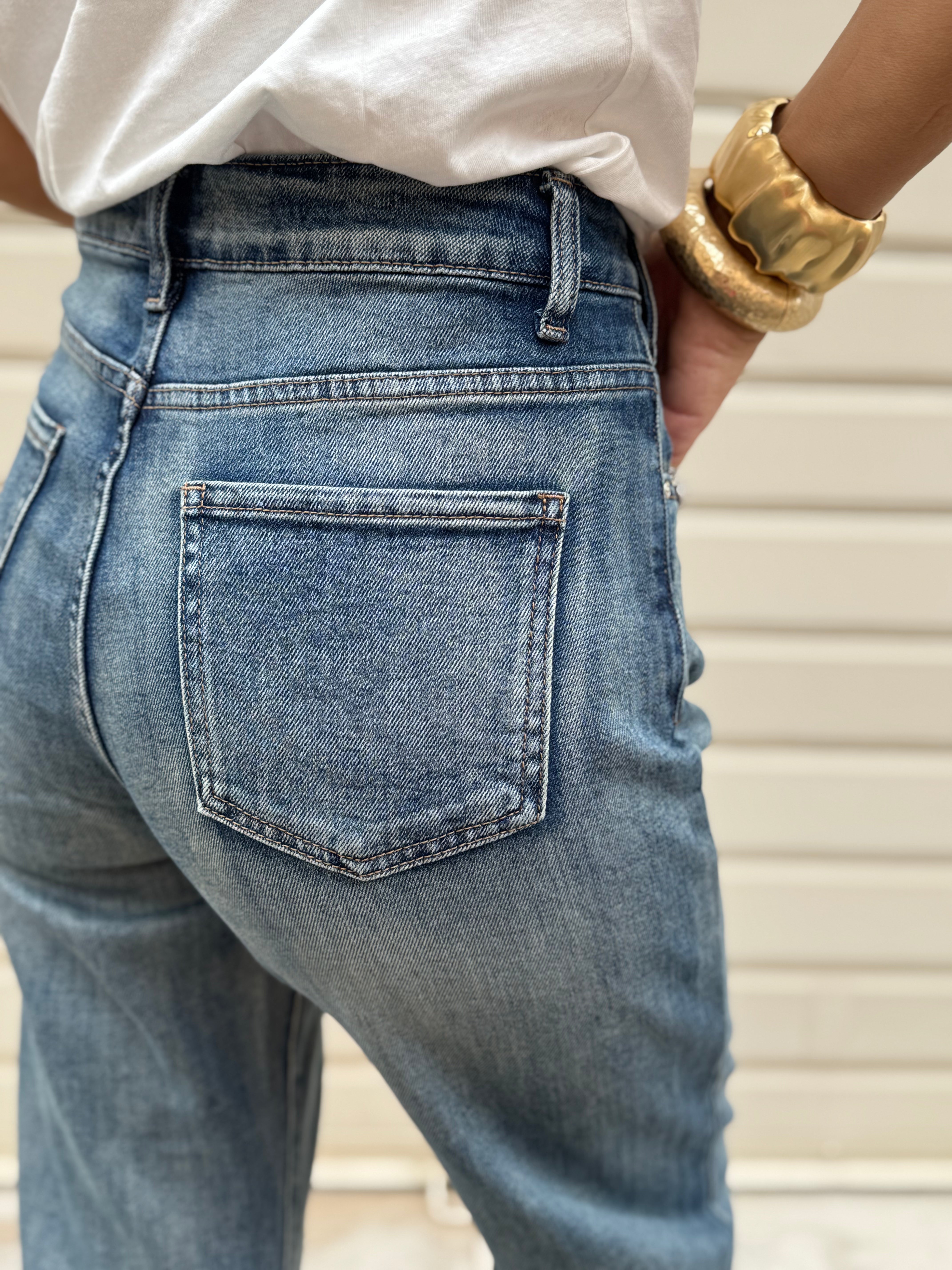 Jeans baggy elasticizzato