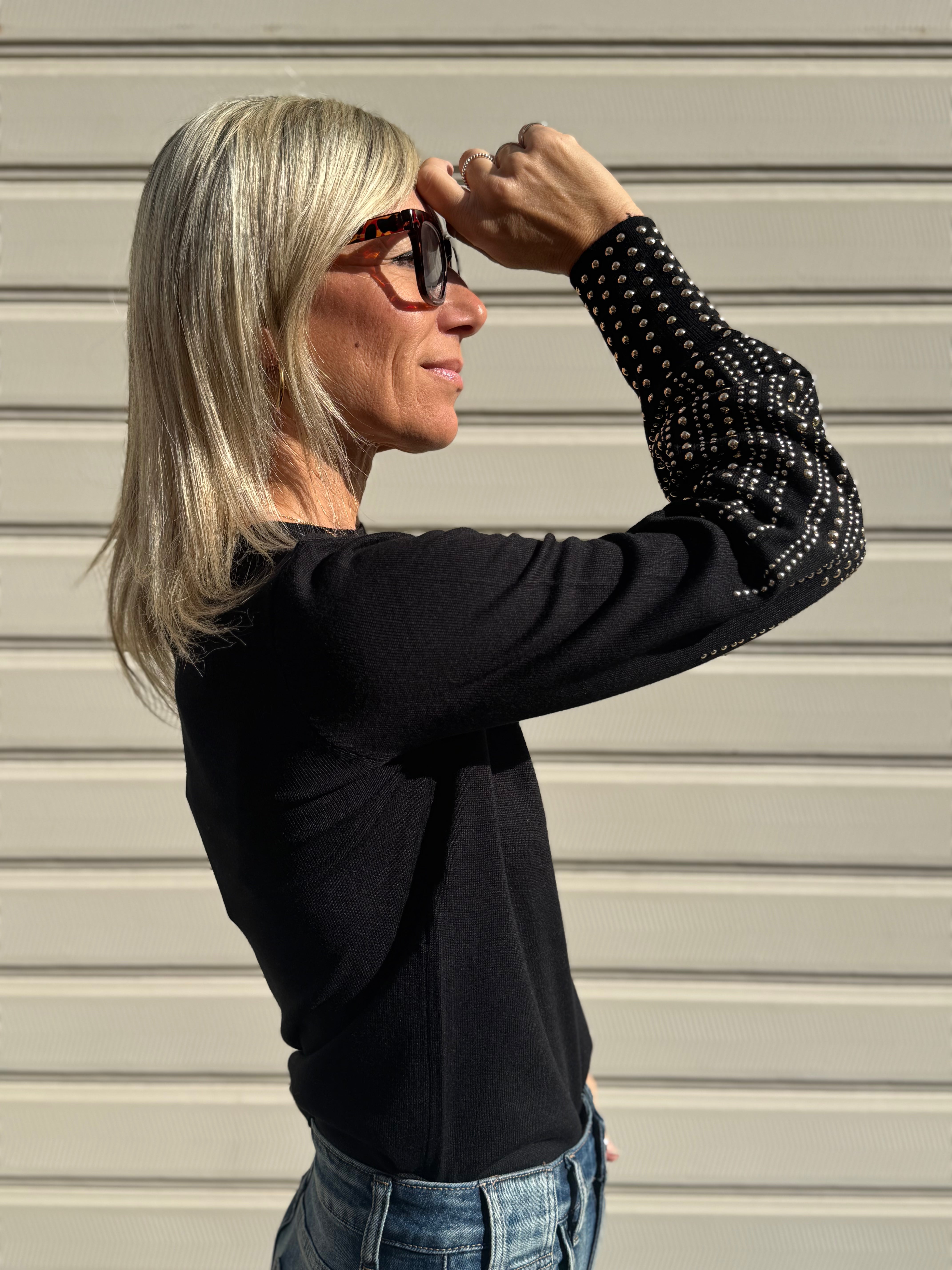 Maglia maniche borchie Artigli
