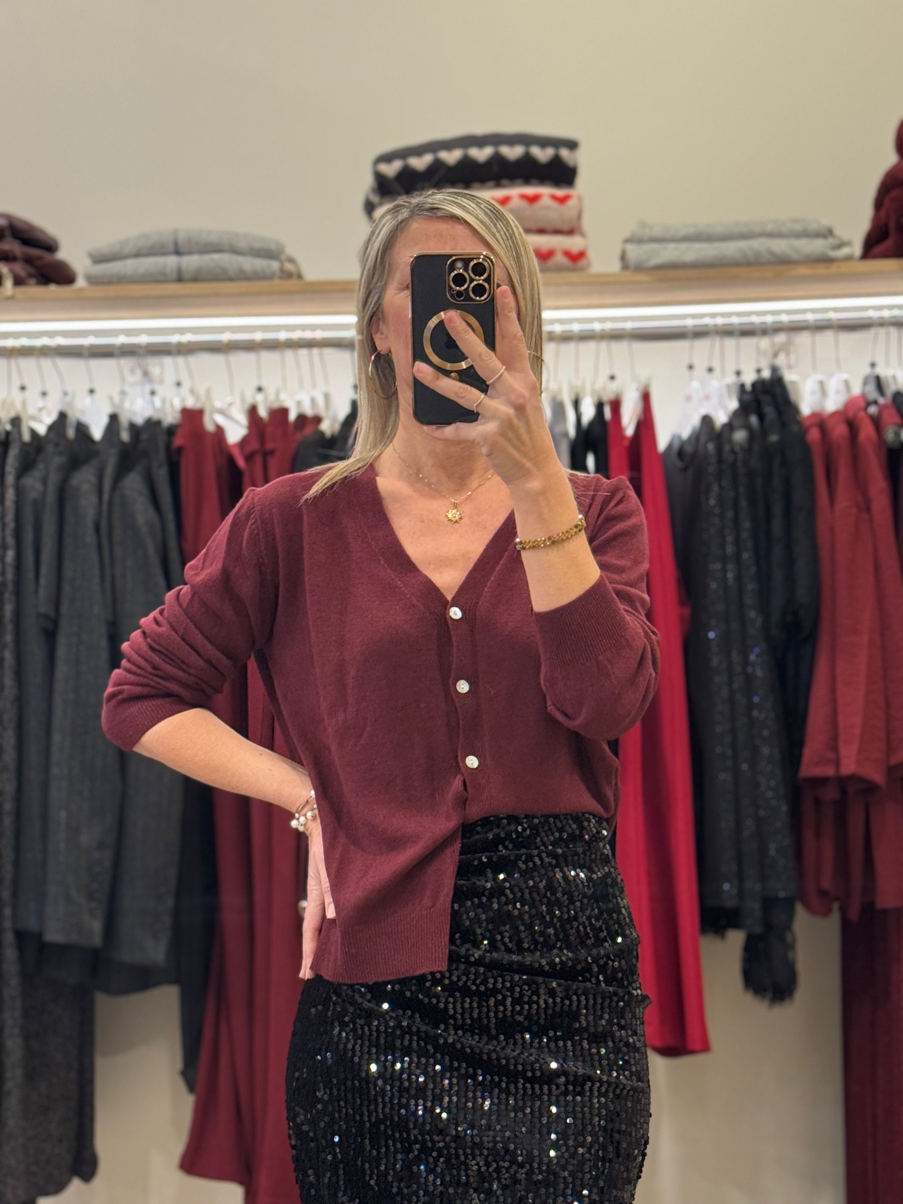 Cardigan misto cashmere