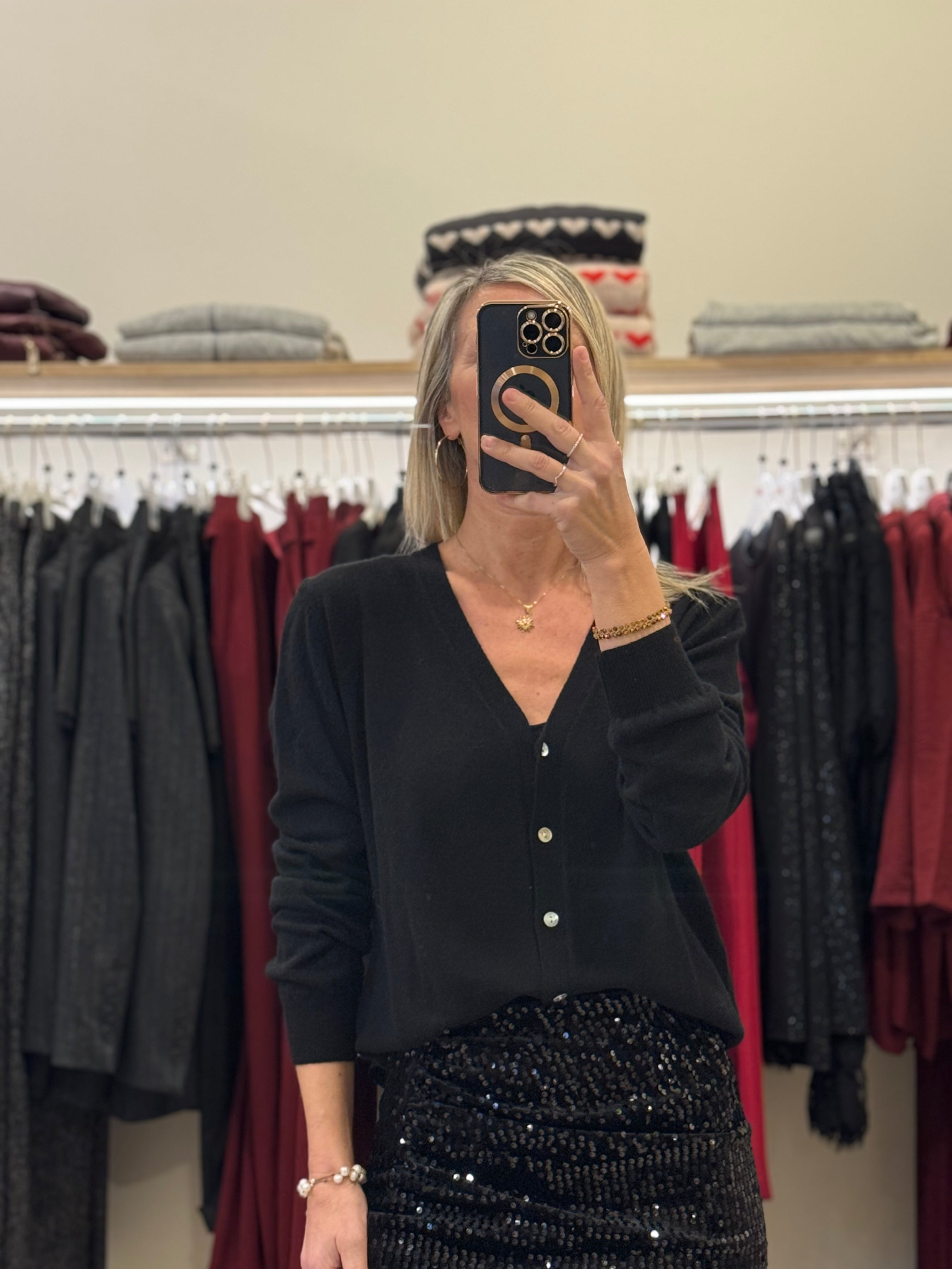 Cardigan misto cashmere