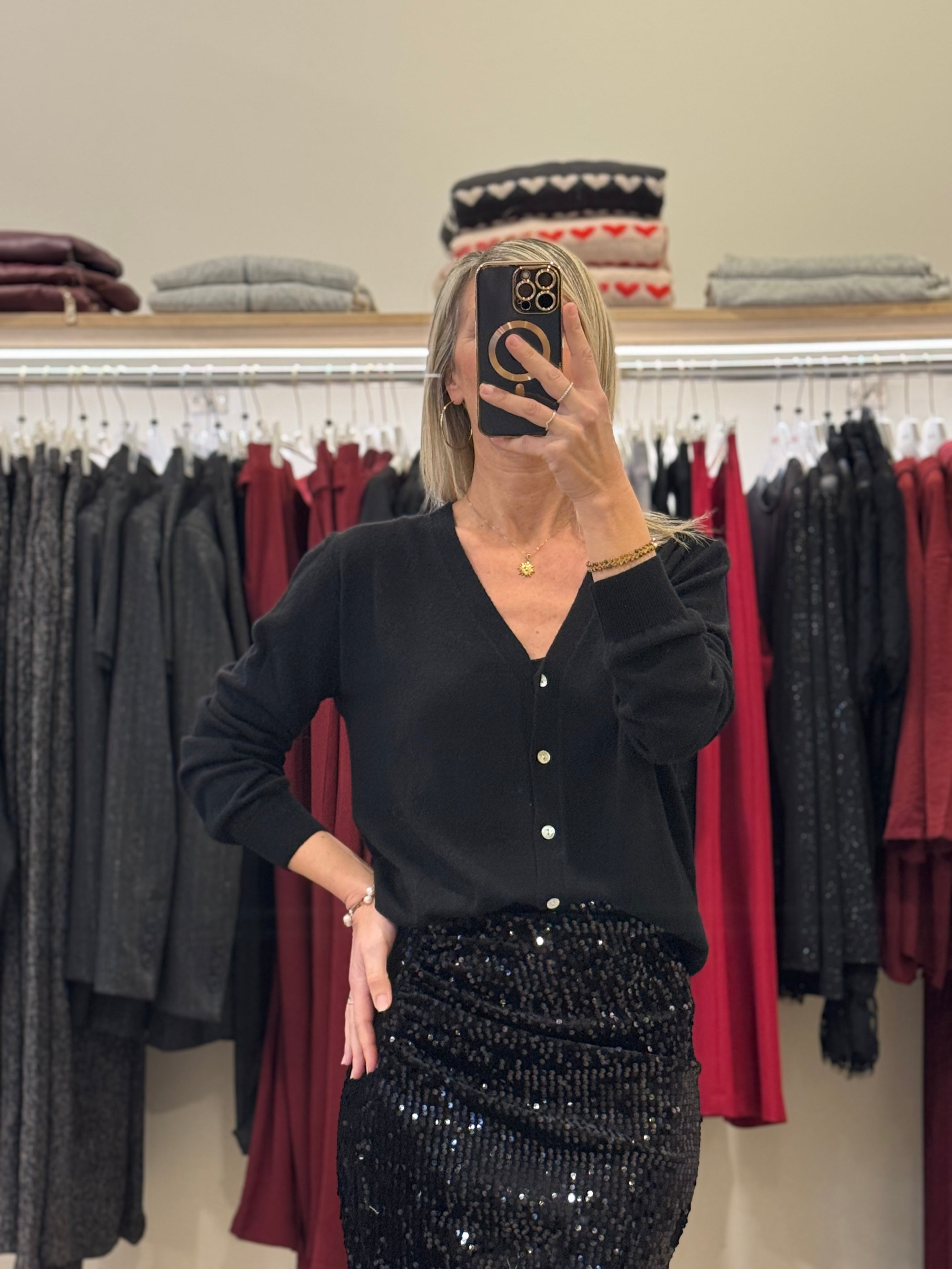 Cardigan misto cashmere