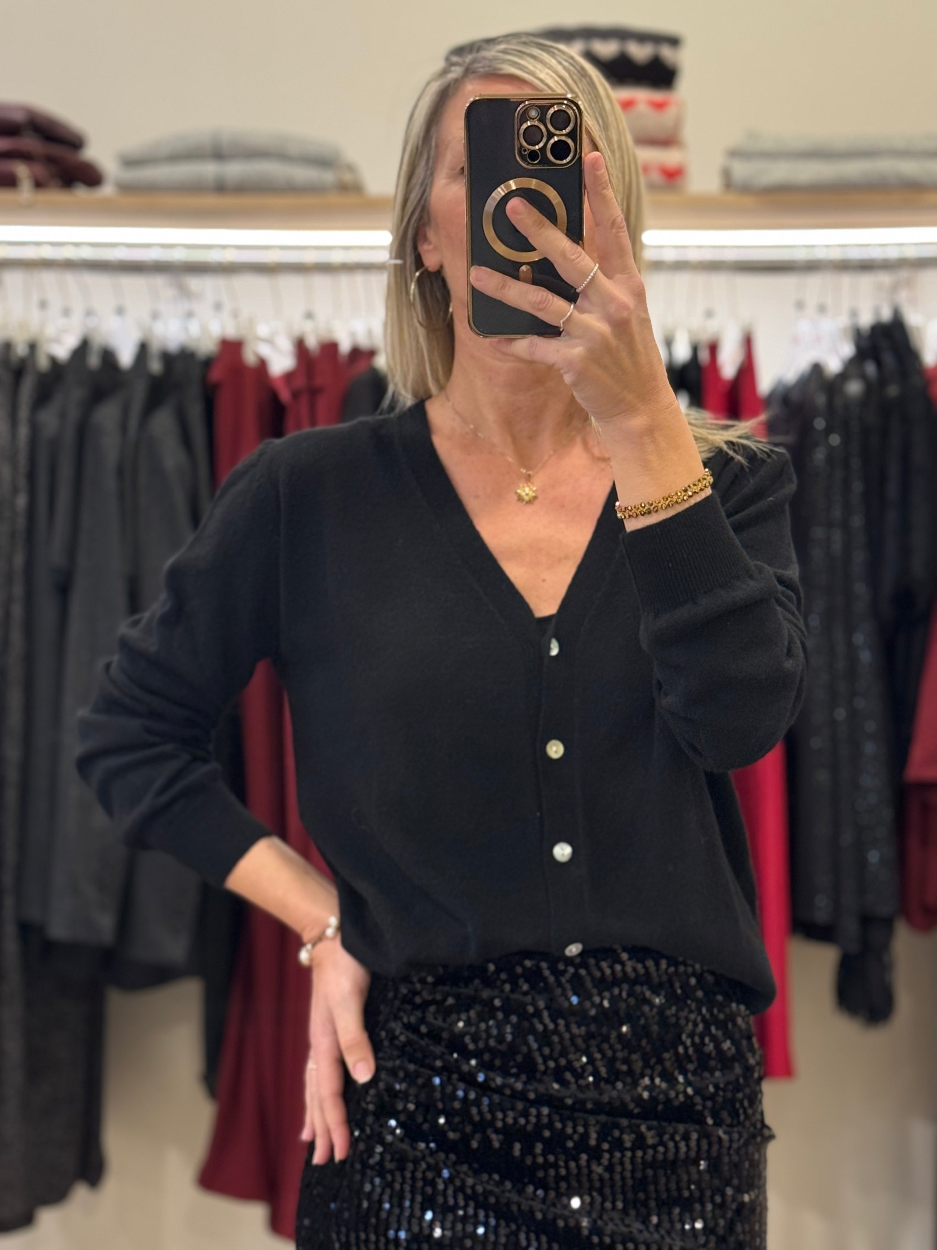 Cardigan misto cashmere