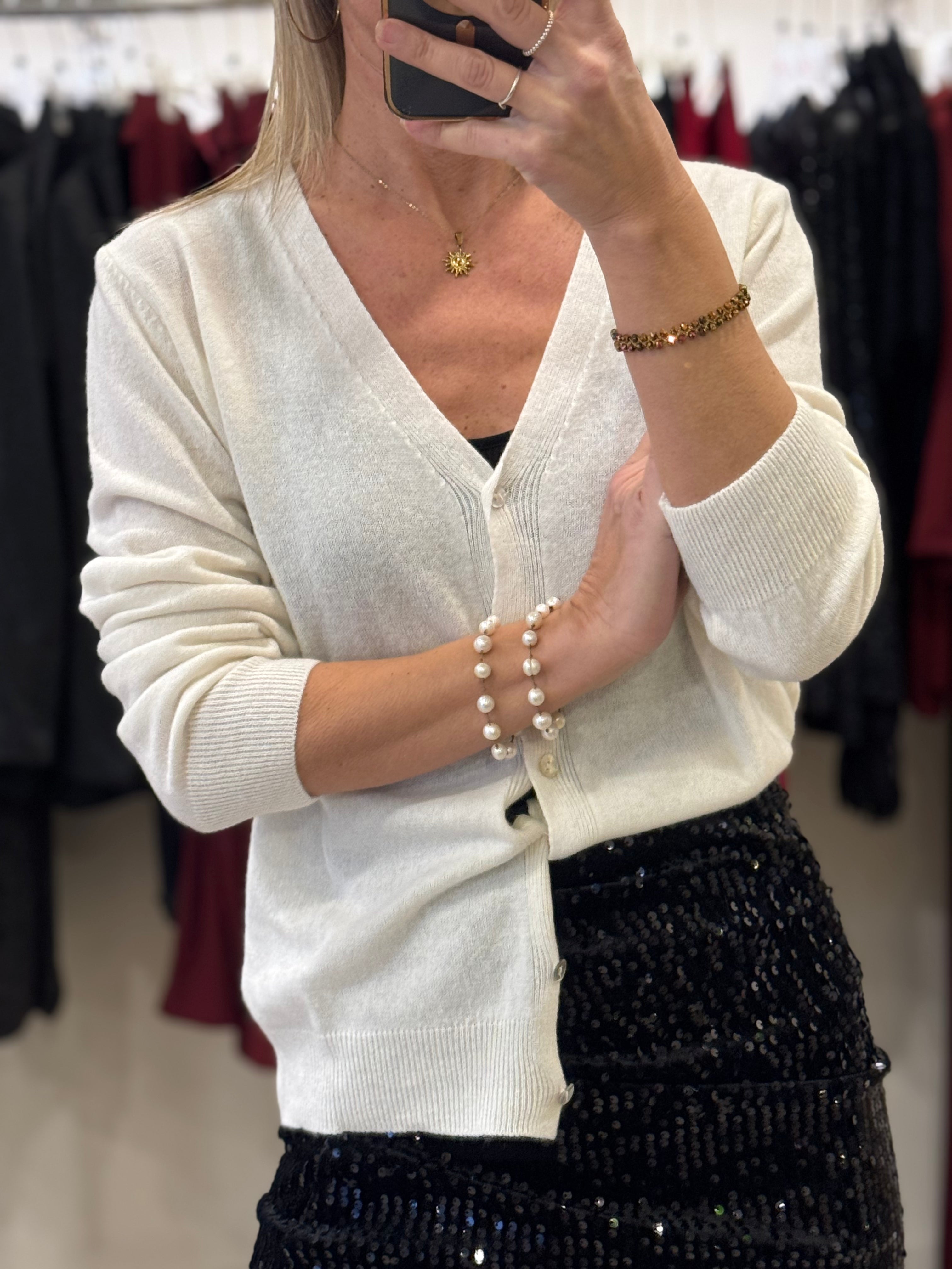 Cardigan misto cashmere