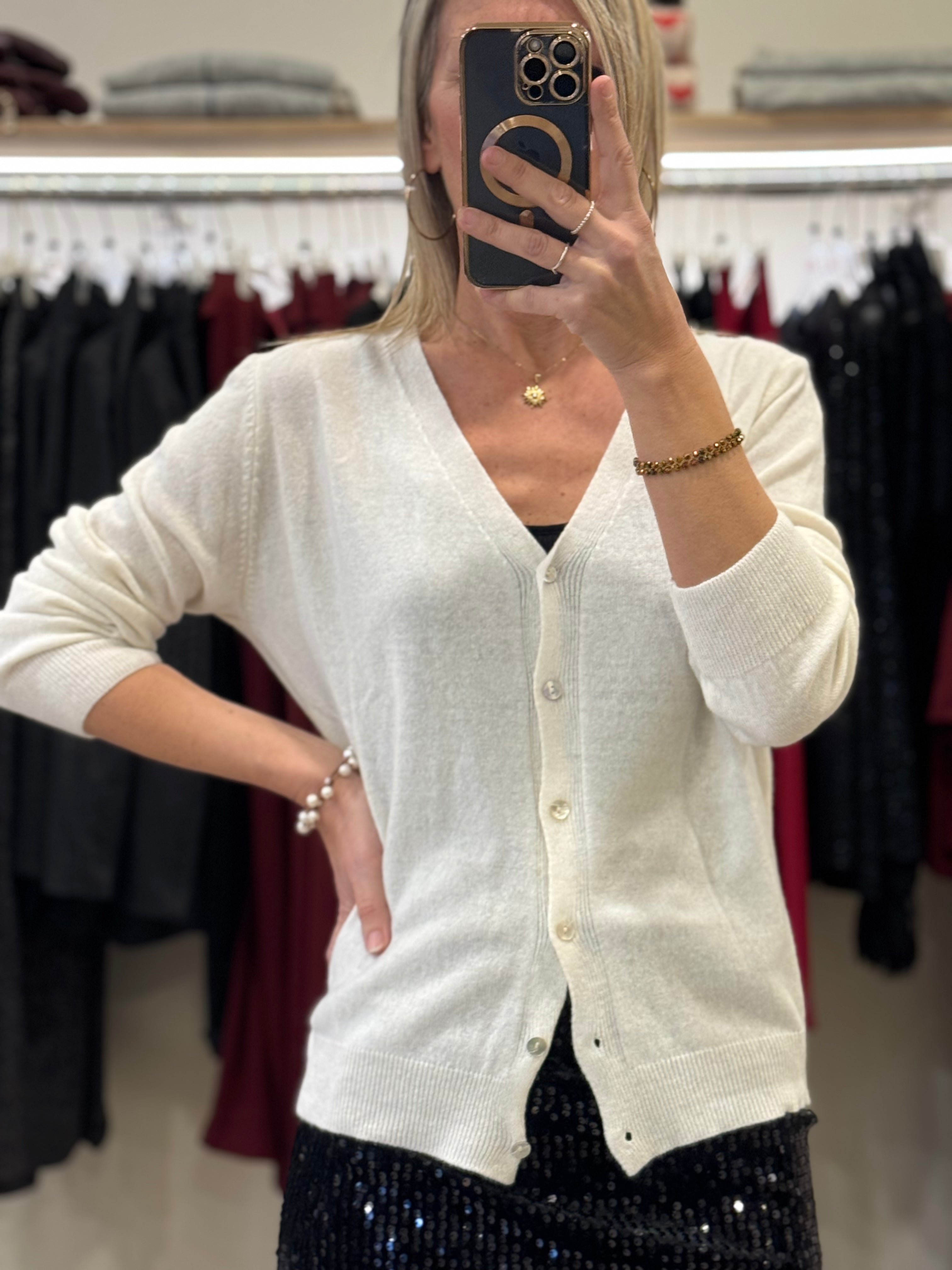 Cardigan misto cashmere