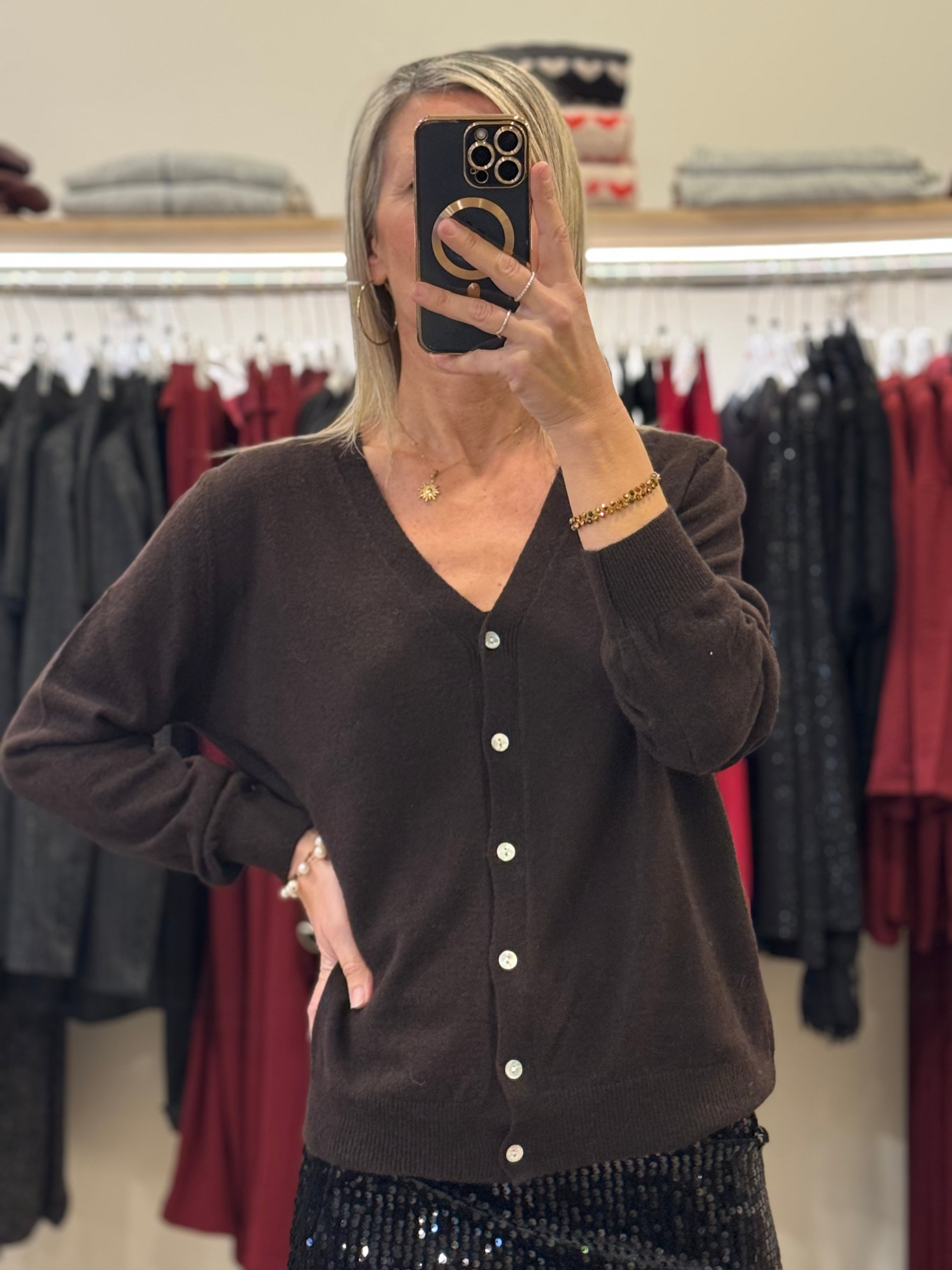 Cardigan misto cashmere