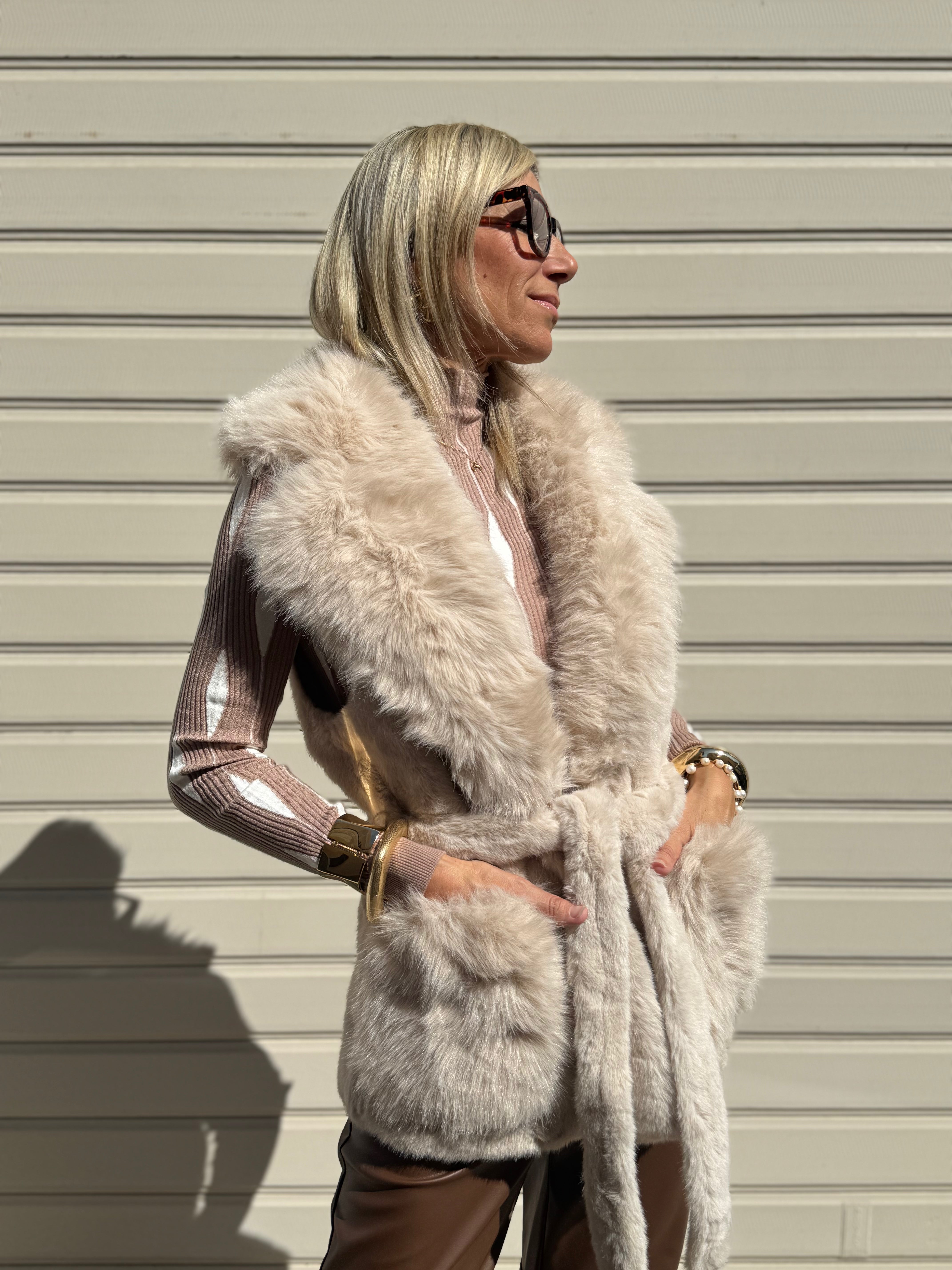 Gilet ecopelliccia